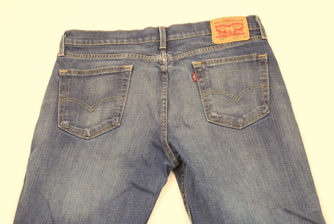 Levi's × Vintage Vintage Y2K Levis 514 Stretch Straight Leg Denim Jeans Blue Size US 33 - 9 Thumbnail