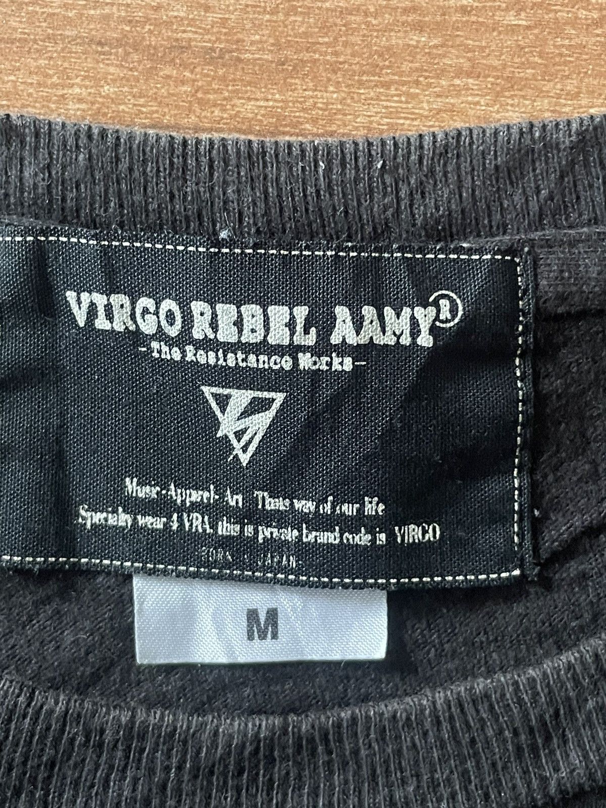 Japanese Brand 4 Virgo Rebel Aamy Tshirt Size US M / EU 48-50 / 2 - 3 Thumbnail