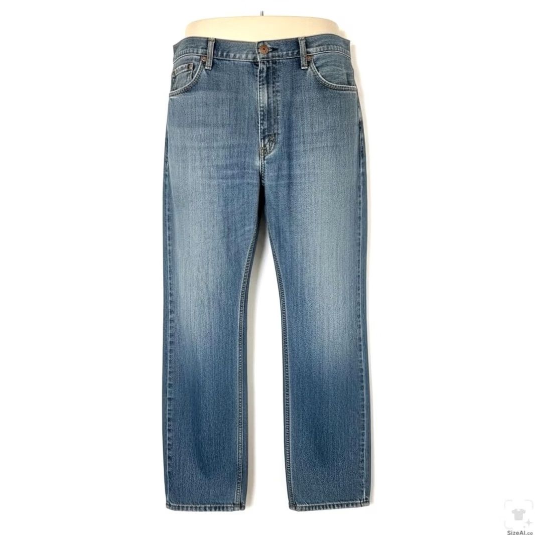 Levi's Levi's 501 Jeans Mens Regular Straight Blue Light Wash Button Fly 40x36 Denim Cotton 5-Pocket USA Vintage No Size US 40 / EU 56 - 2 Thumbnail