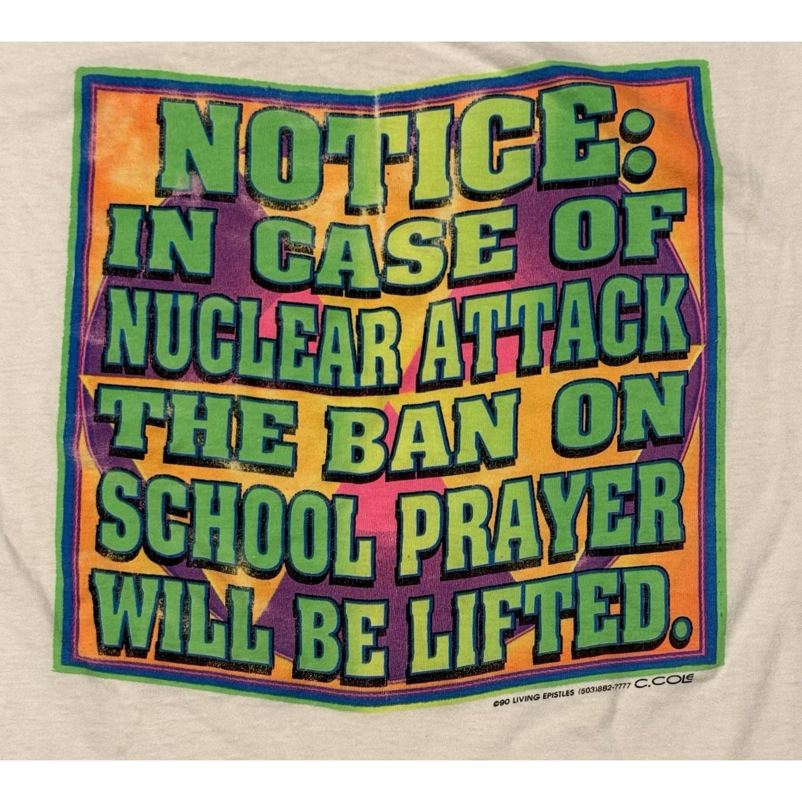 Vintage VINTAGE Living Epistles Shirt XL White 90s Jesus God College School Religion Crew Neck Short Sleeve T-Shirt Men Size US XL / EU 56 / 4 - 3 Thumbnail