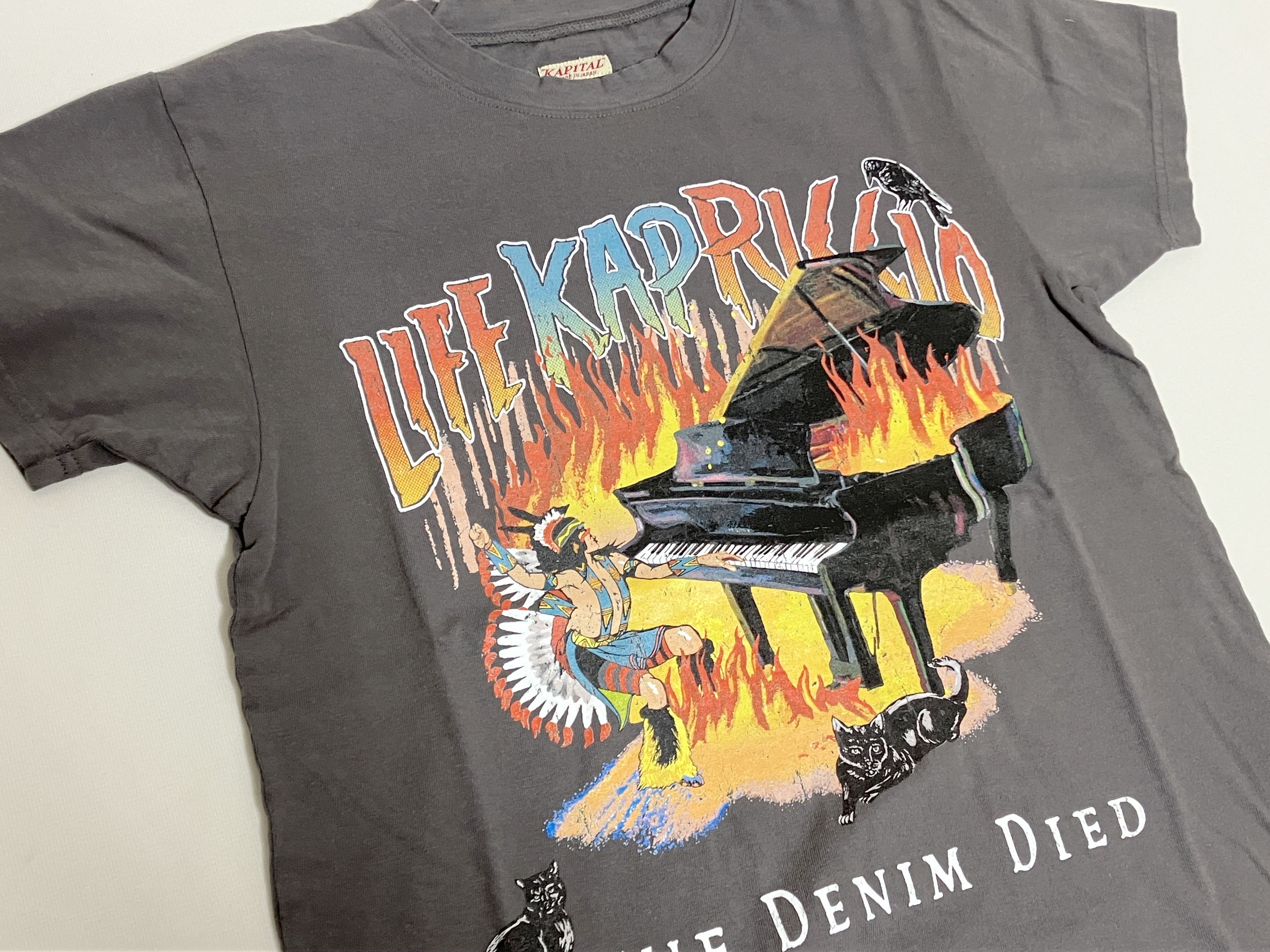 Kapital Kapital 20 Tenjiku Crew Burning Piano Tee sumiguro new M Size US M / EU 48-50 / 2 - 8 Thumbnail