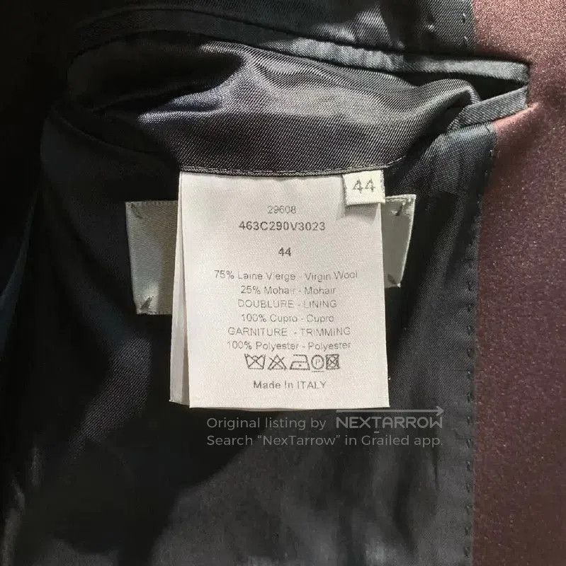 Dior Dior Burgundy Cotton Men's Coat . Size US XL / EU 56 / 4 - 4 Thumbnail