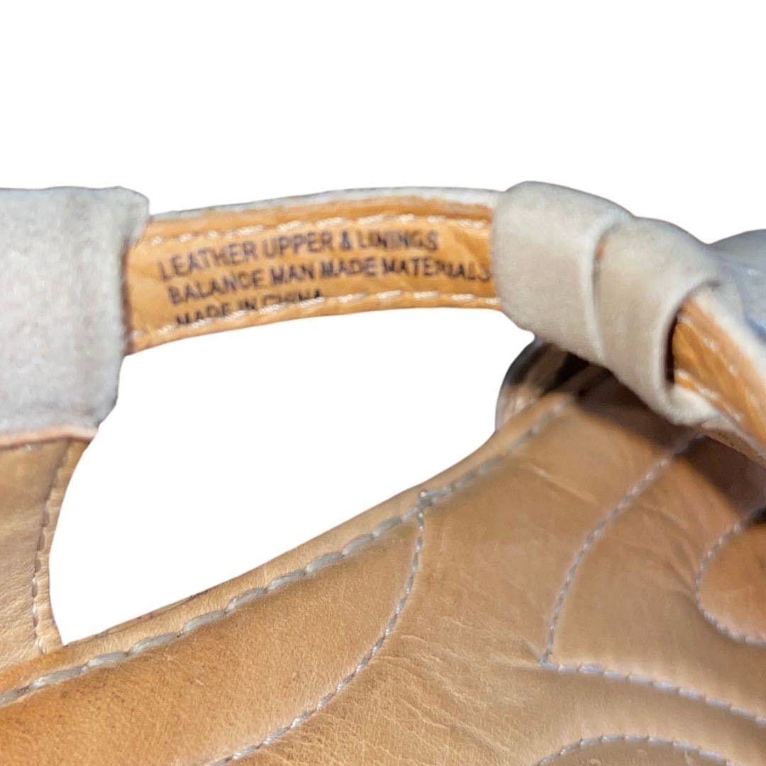 Born Crown "Myndy" Leather Sandals Cork Heel T-Strap Boho Chic Size US 7 / IT 37 - 5 Thumbnail