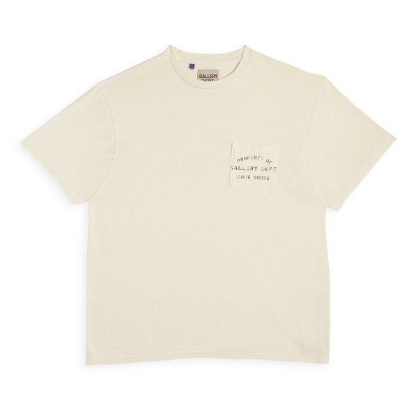 o1mle0226 Property Of Stencil Tee in Natural