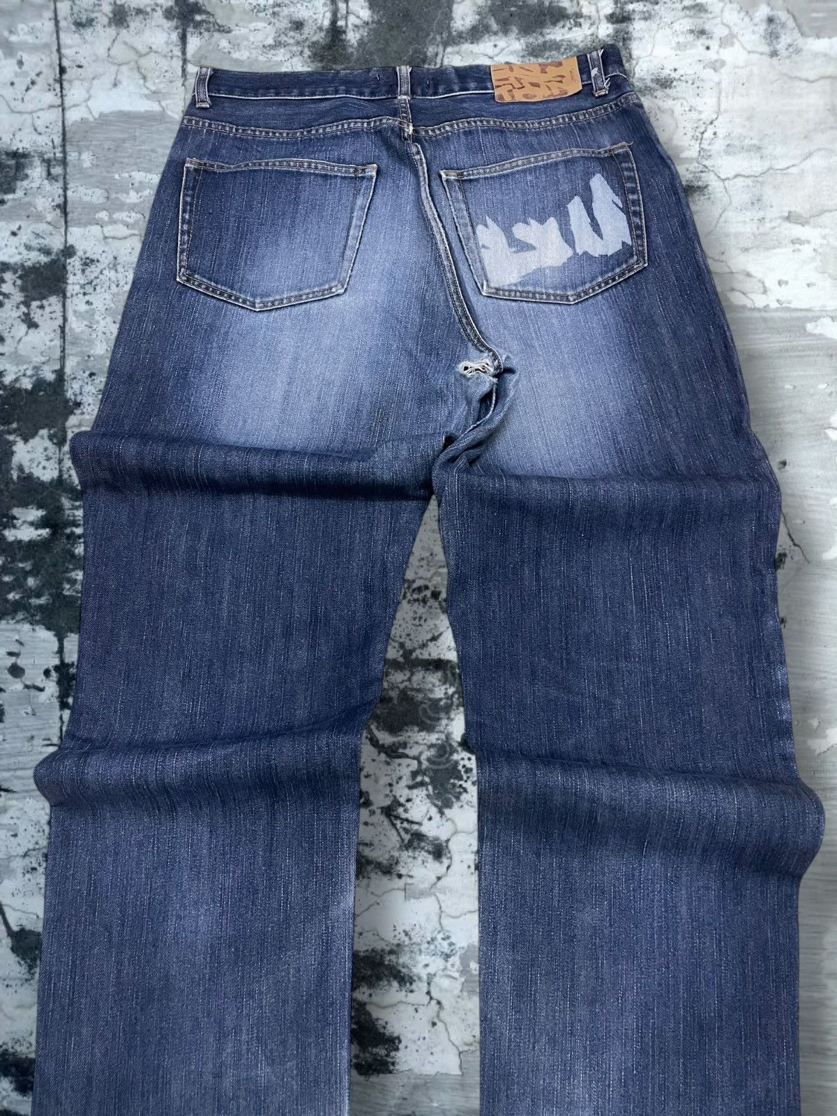Japanese Brand Vintage Og 1990s Japan Designer Sublimation Distressed Denim Size US 33 - 13 Thumbnail