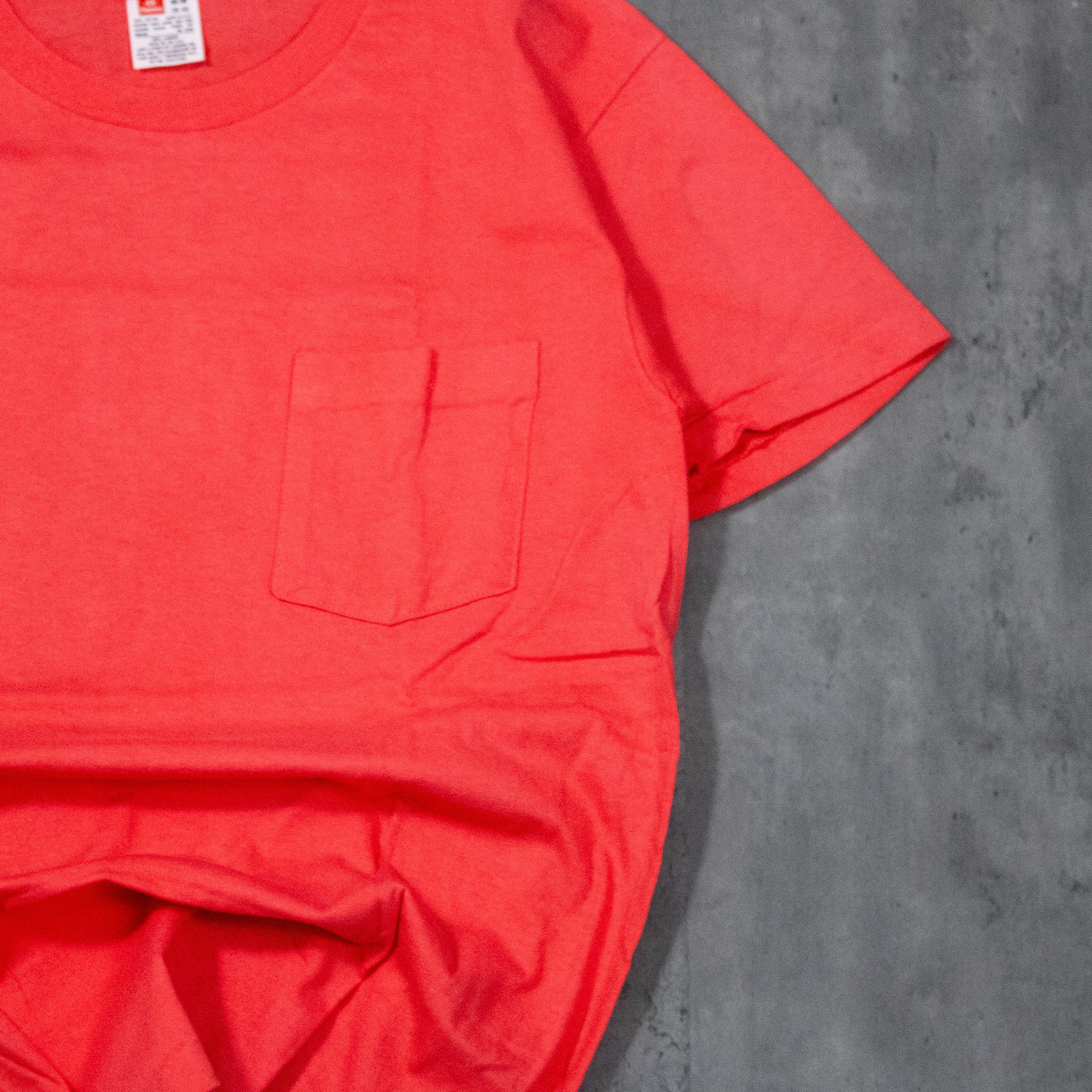 Hanes Vintage 1990’s Hanes Blank Single Stitch Red Tee Size US S / EU 44-46 / 1 - 4 Thumbnail