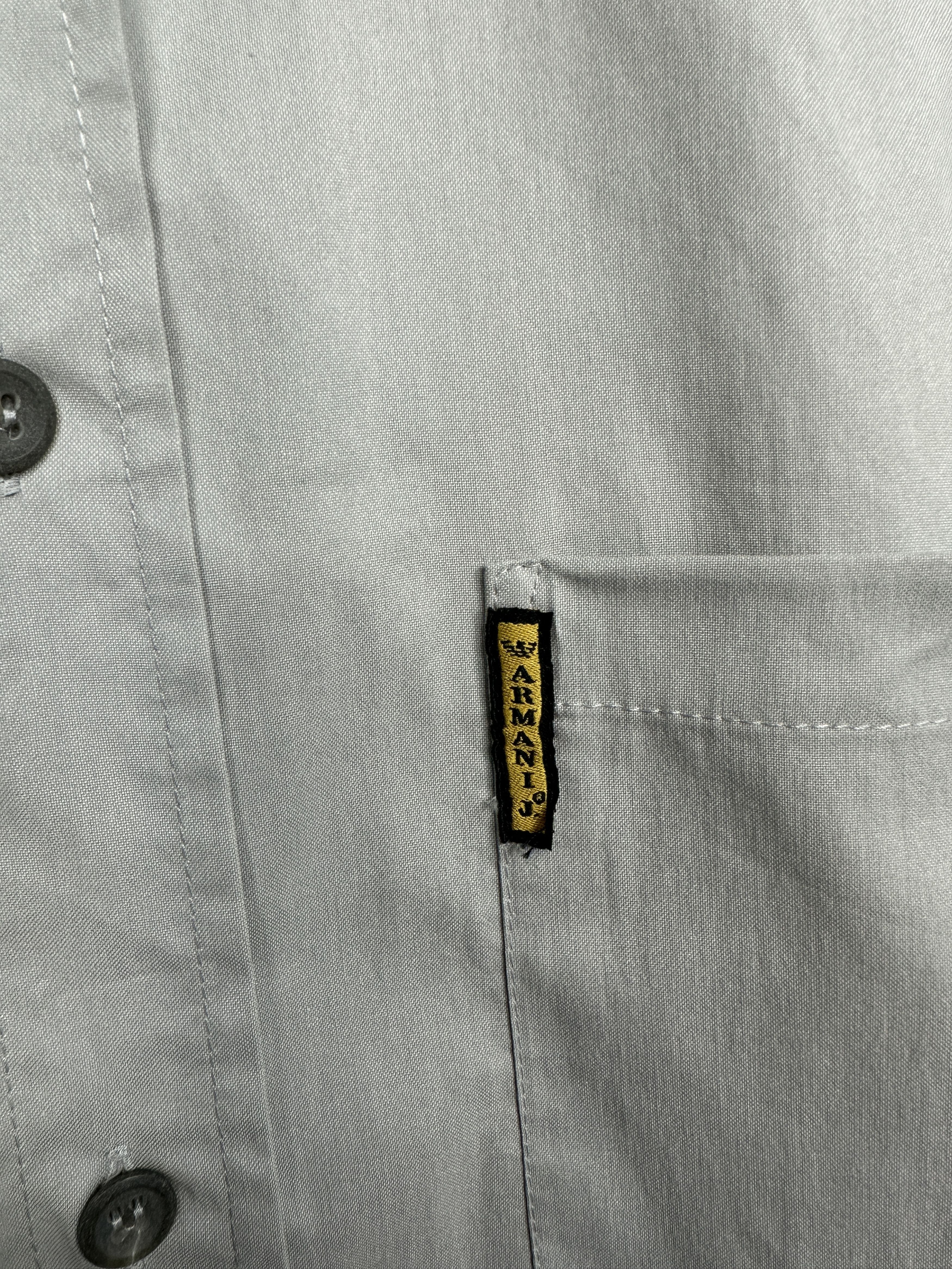 Armani Armani Jeans 90s Vintage Mens Short Sleeve Shirt Size US L / EU 52-54 / 3 - 3 Thumbnail