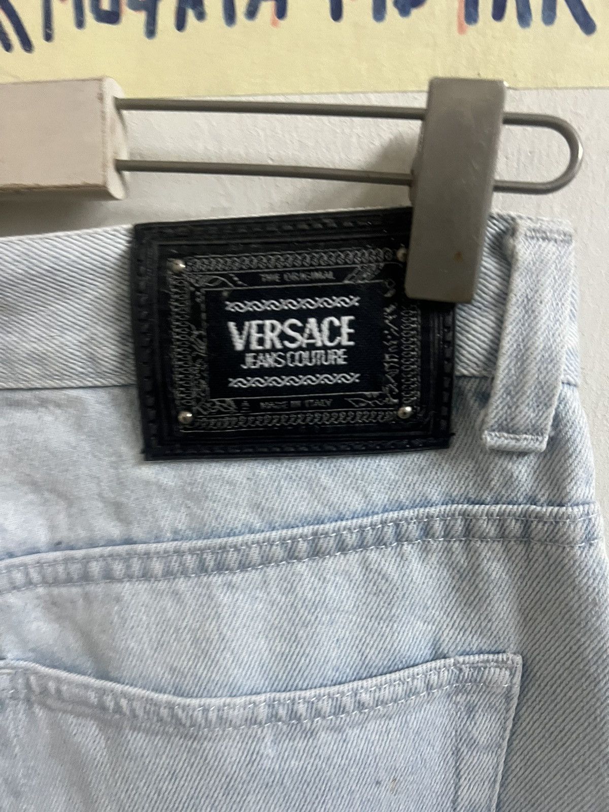 Japanese Brand VINTAGE VERSACE DISTRESSED DENIM PANT Size US 28 / EU 44 - 9 Thumbnail