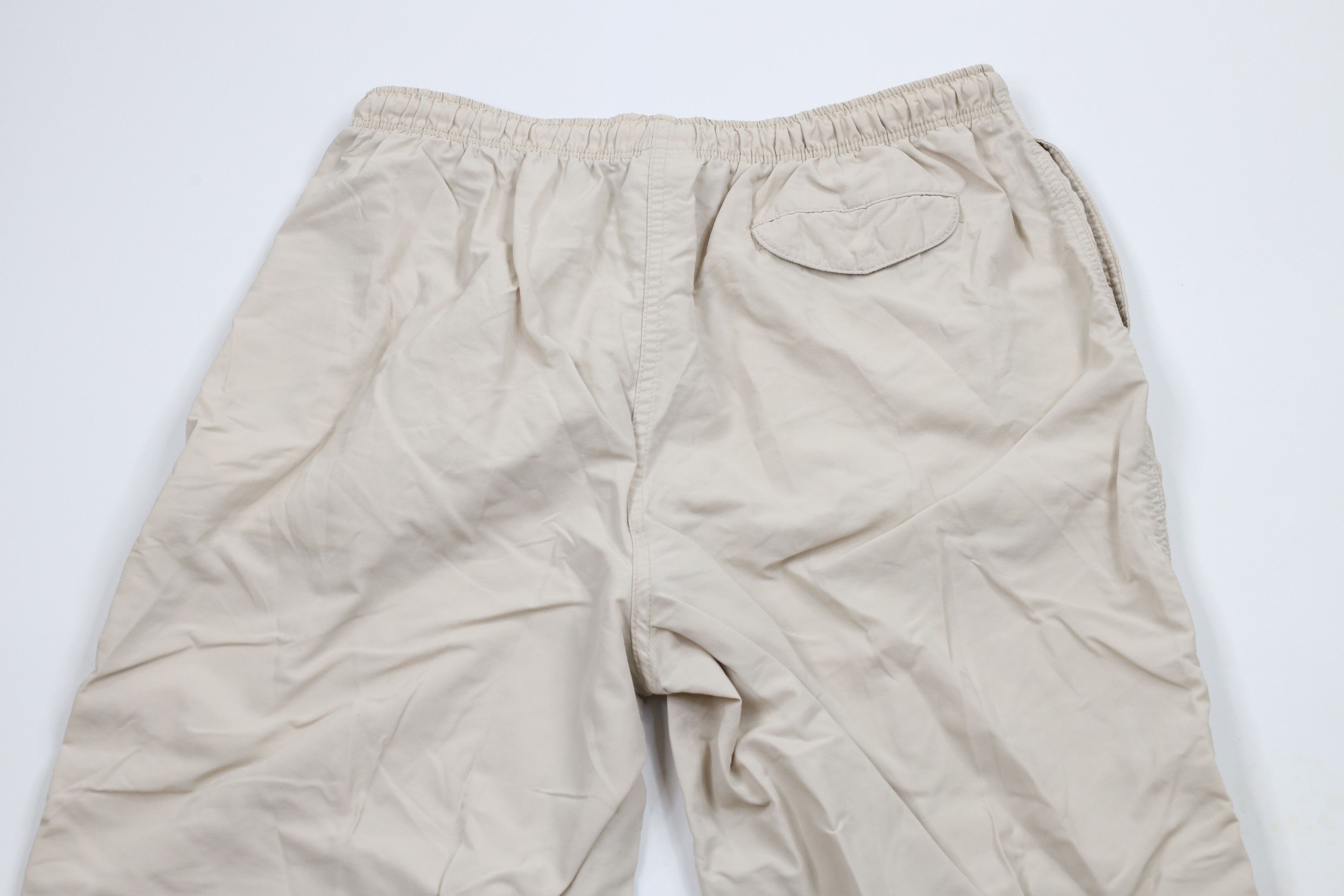 Lands' End × Vintage Vintage 90s Lands End Wide Leg Windbreaker Pants Beige USA Size 38" / US 16 / IT 52 - 8 Thumbnail