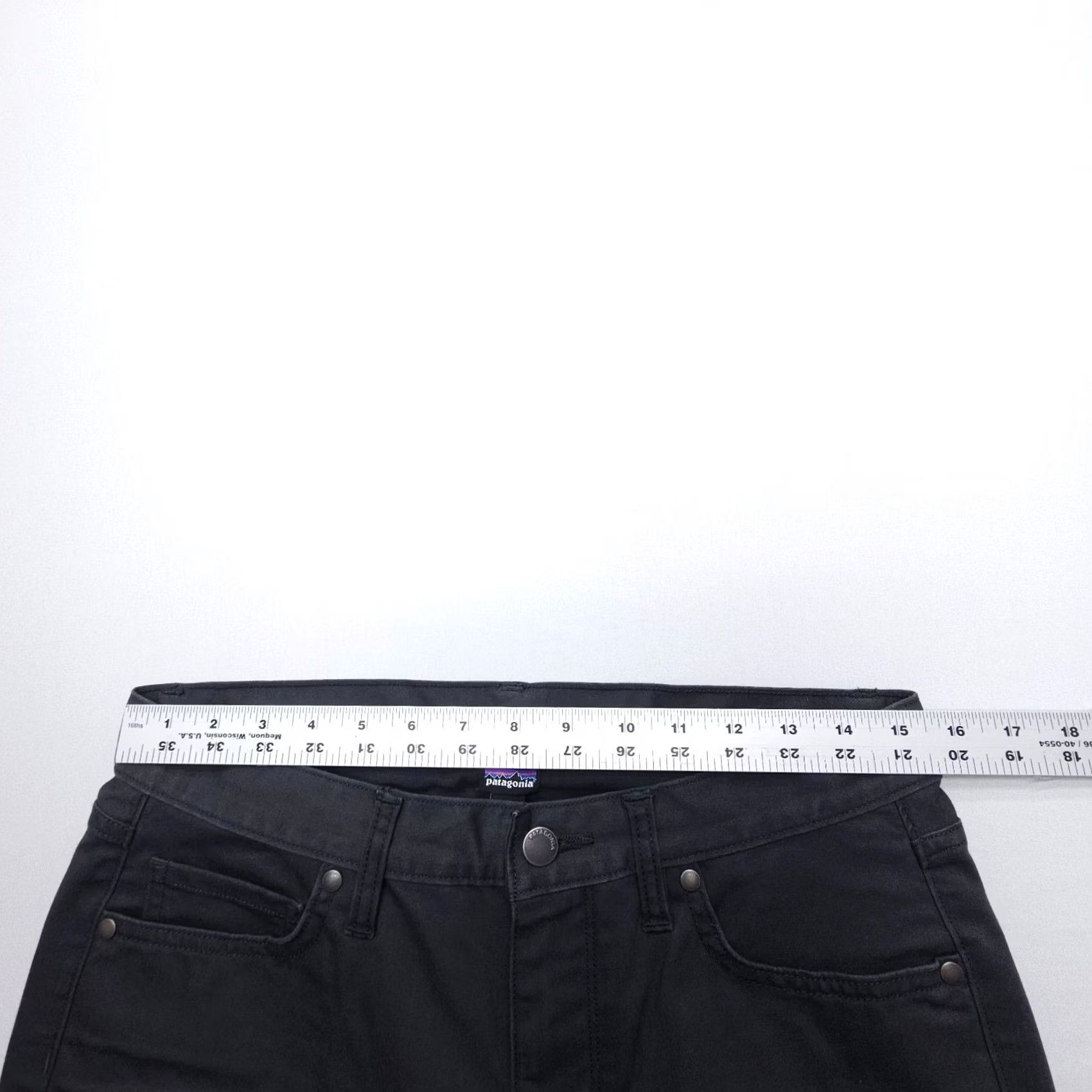 Patagonia Patagonia Pinyon Pines Pants Womens 6 Black Slim Hiking Stretch Chino Knit Cotton Blend Zip Front Flat Front Size 28" / US 6 / IT 42 - 7 Thumbnail