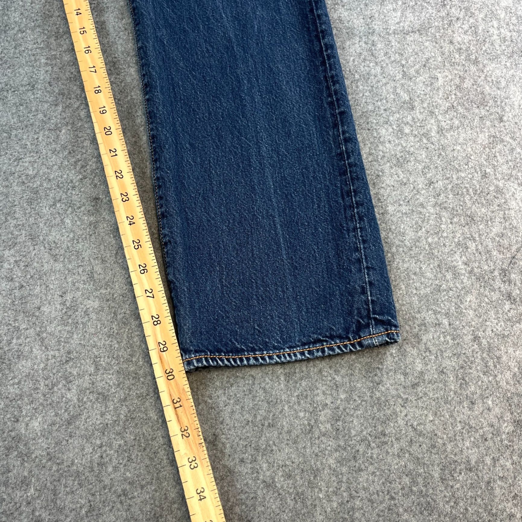 Levi's Levi's 501 Jeans Regular Straight 36 32 Denim Button Fly Blue Cotton Vintage No Men Mens Jeans Size US 36 / EU 52 - 4 Thumbnail