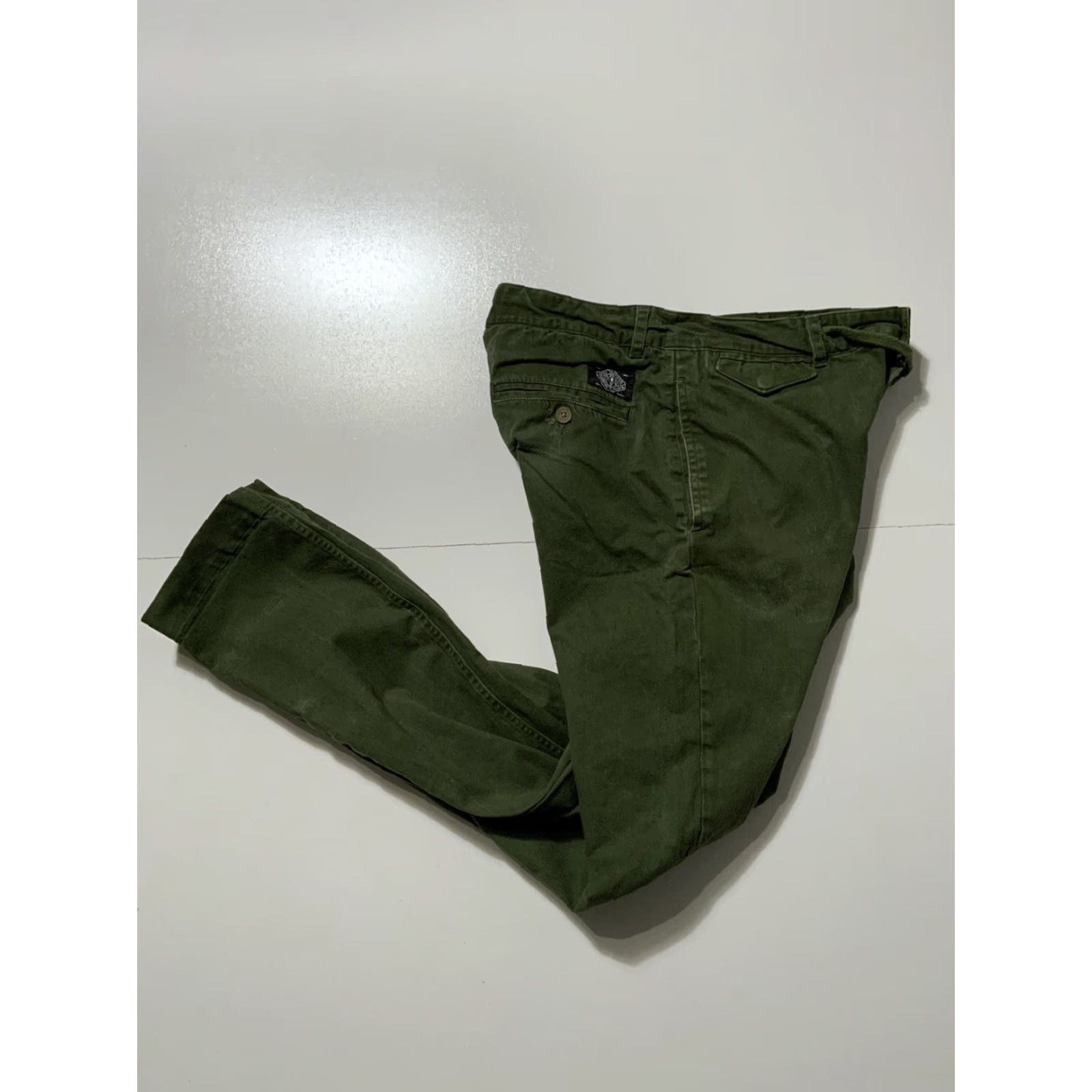 Vintage VINTAGE Grizzly Griptape X Torey Pudwill TP01 Green Chino Cotton Slim Skater Pants Sz.32 Size US 32 / EU 48 - 2 Thumbnail