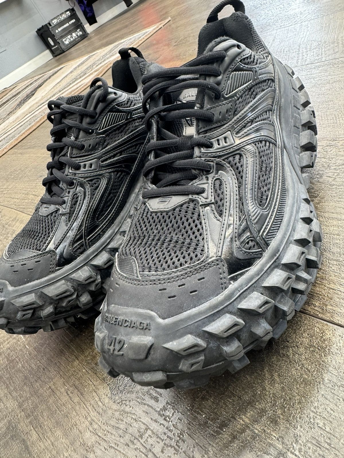 Balenciaga Bouncer Defender Sneakers In Beige Size 42 | eBay
