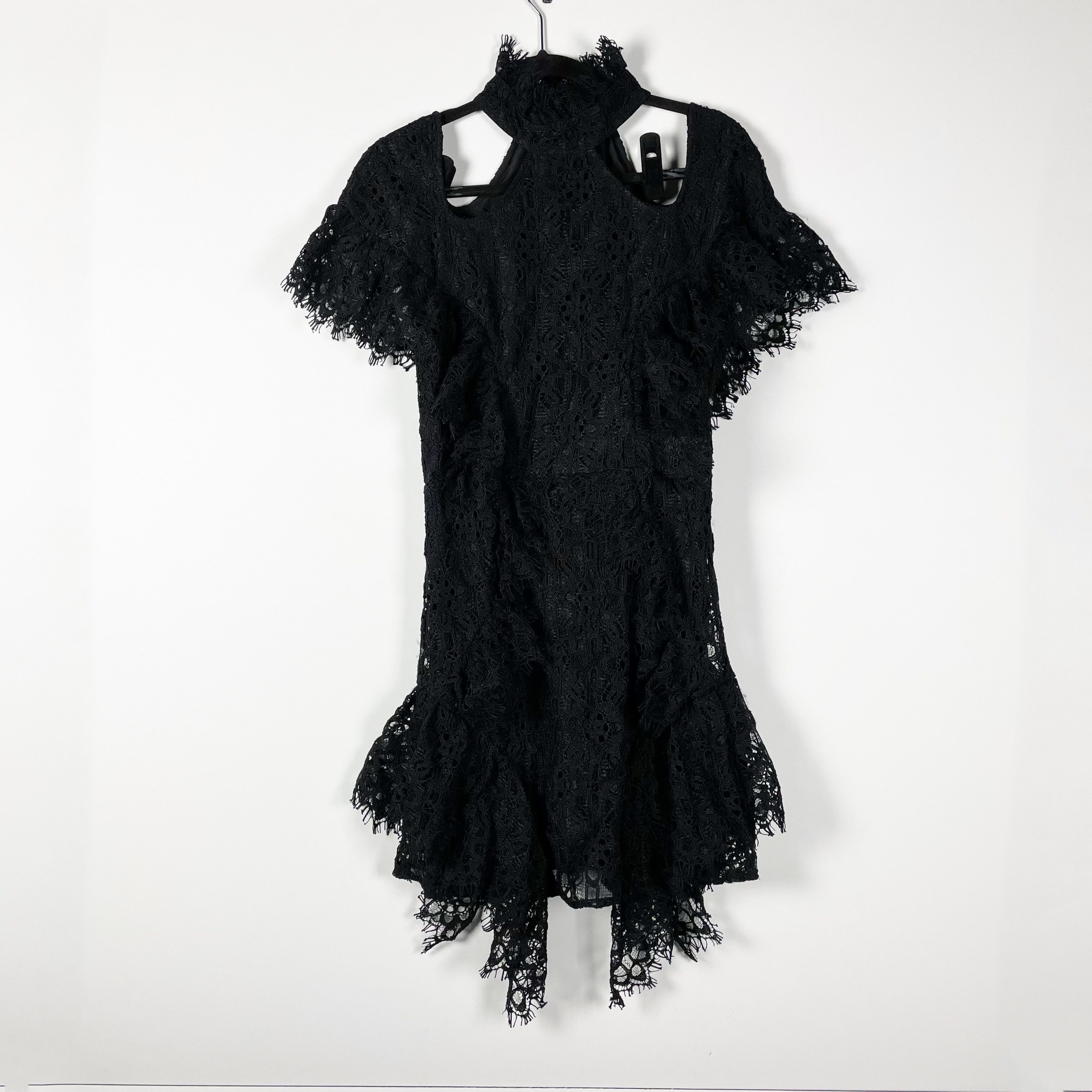 image of New Stevie May Antica Allover Lace Crochet in Black, Women's (Size Medium)