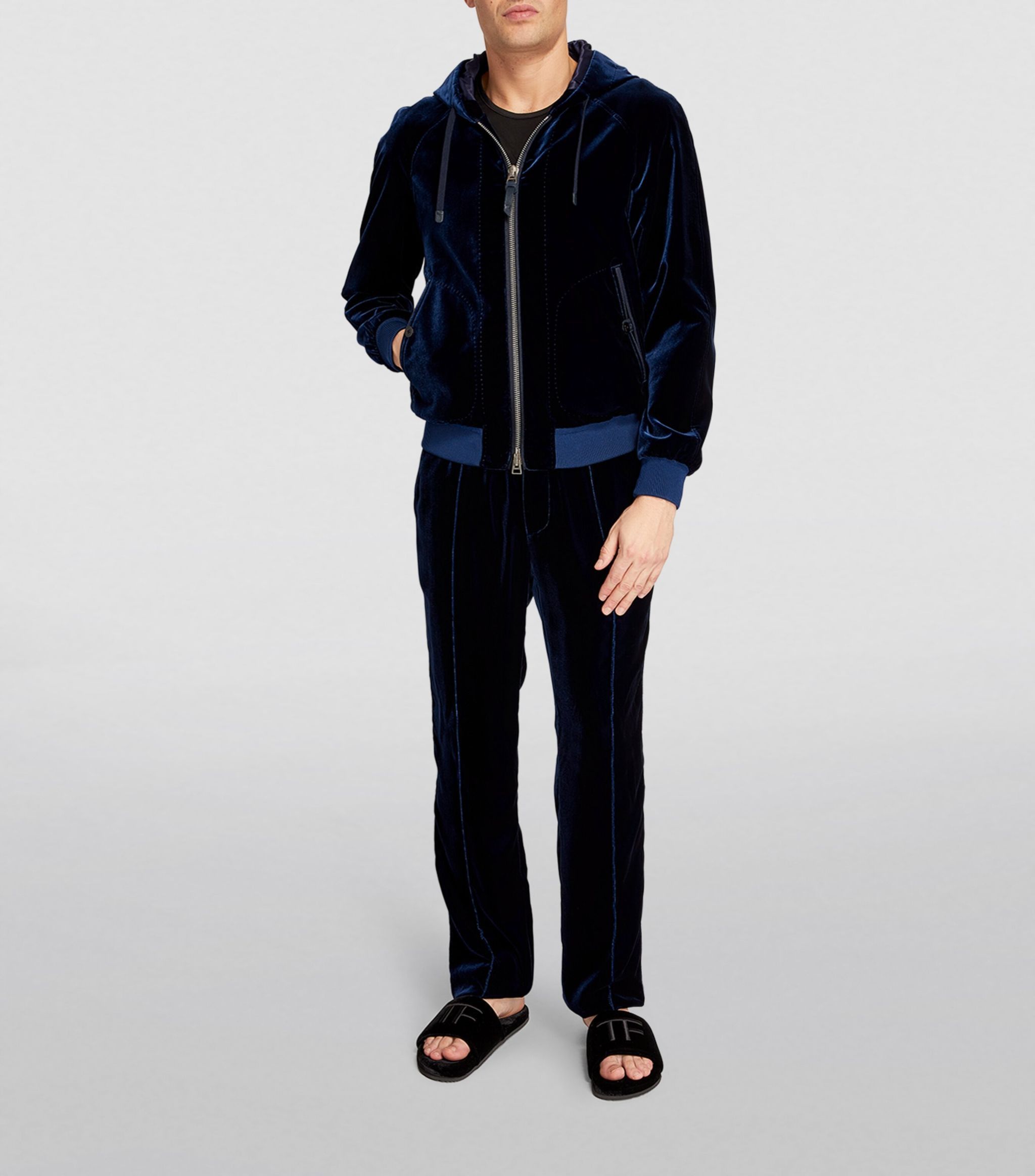 Tom Ford Best Dressed $4,300 w/Tax Highest End Velvet Hoodie Size US L / EU 52-54 / 3 - 4 Thumbnail