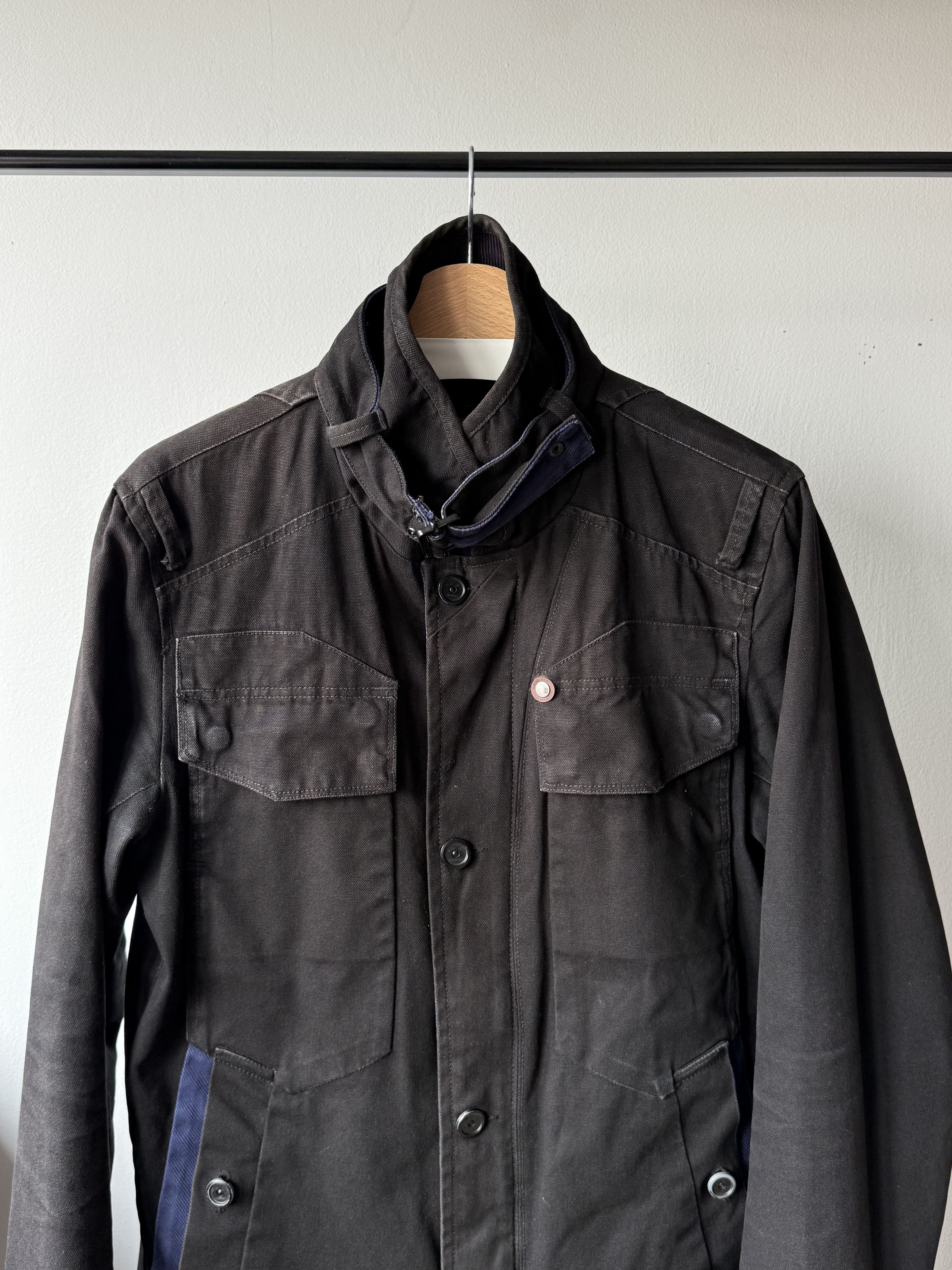 G-Star G-Star Raw Fleet Garber Black Military Denim Trench Jacket Size US L / EU 52-54 / 3 - 4 Thumbnail