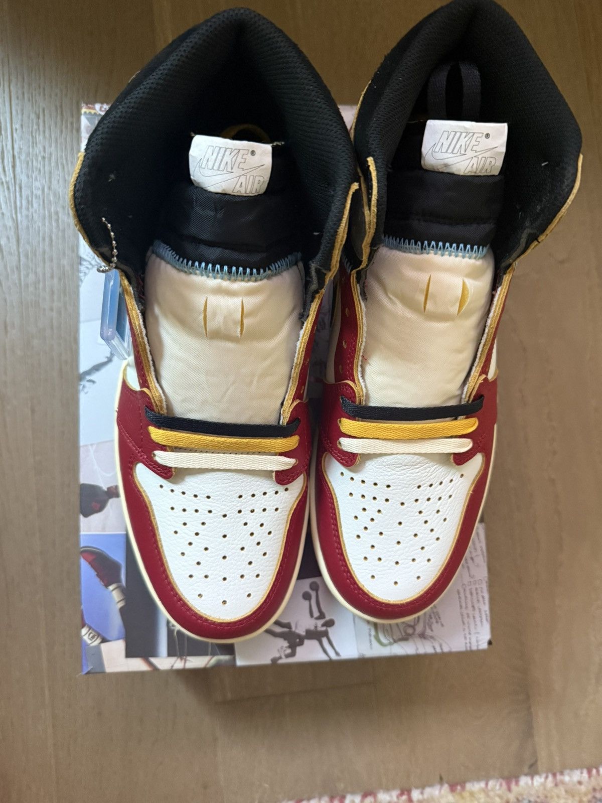 Jordan Brand × Union LA Nike Air Jordan Retro 1 High OG Union LA Chicago Shadow Size US 9.5 / EU 42-43 - 5 Thumbnail