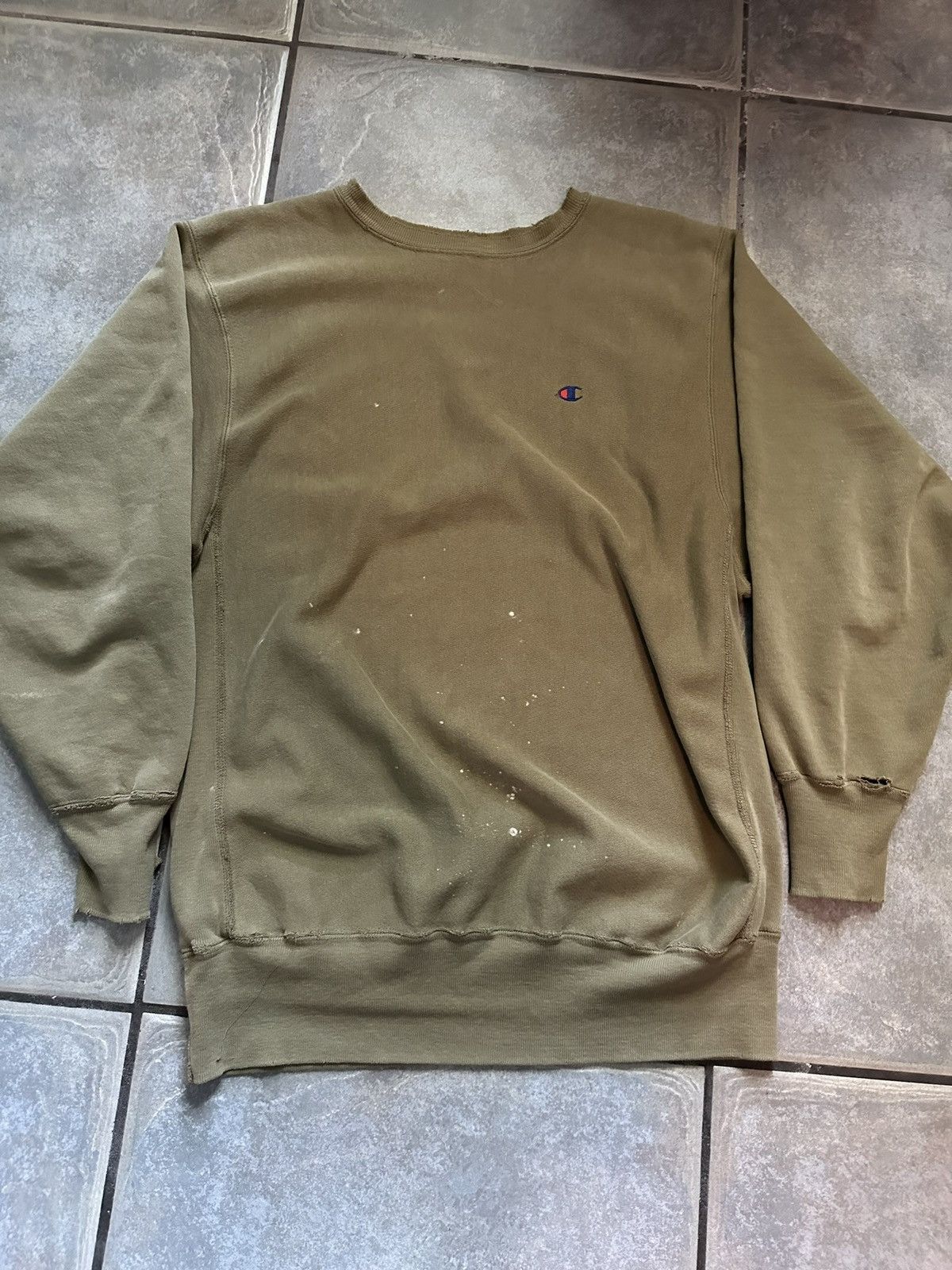 Champion VINTAGE CHAMPION ARMY GREEN CREWNECK Size US XL / EU 56 / 4 - 8 Thumbnail