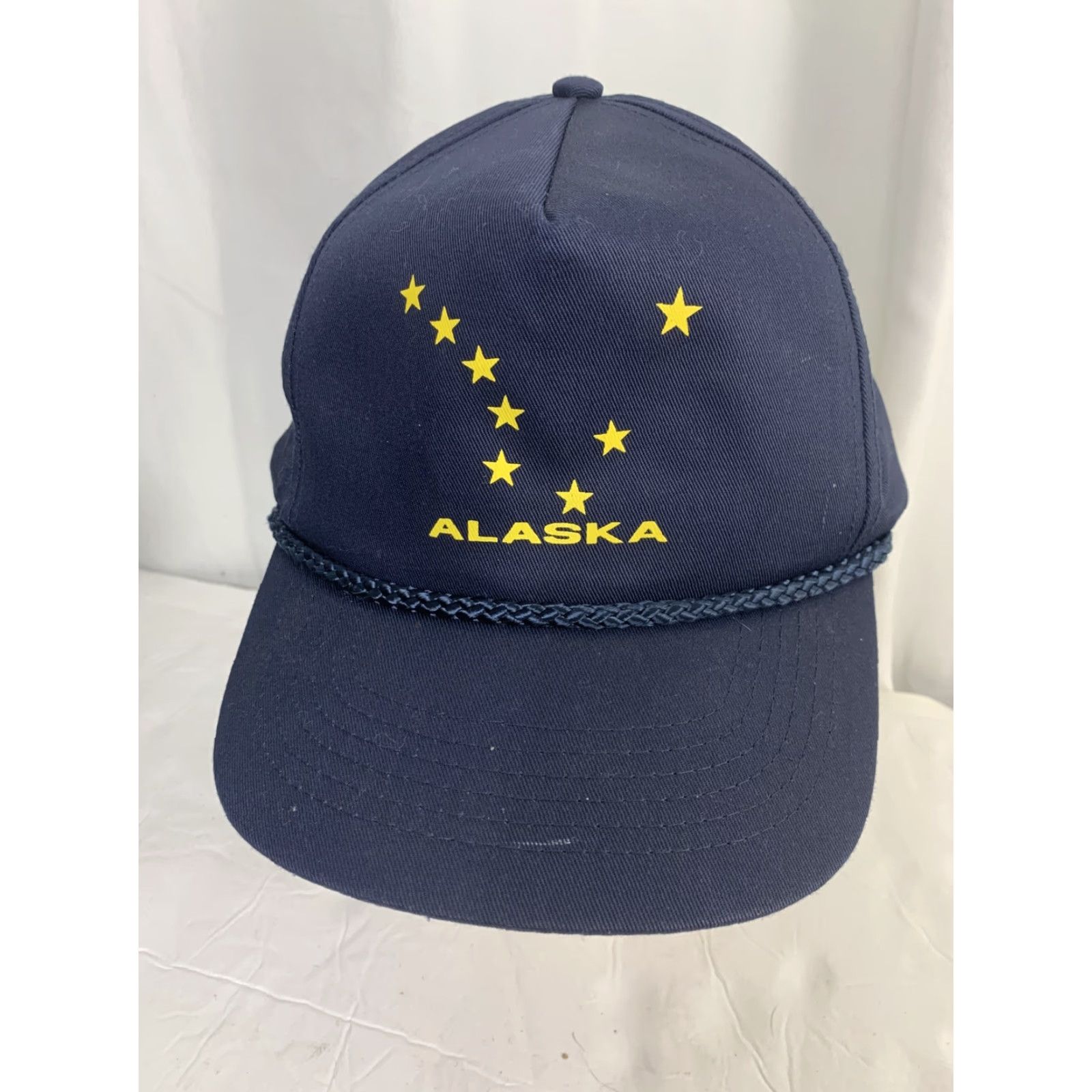 Vintage VINTAGE Heaners Alaska Snapback Hat Navy Blue Stars Adjustable Size ONE SIZE - 2 Thumbnail