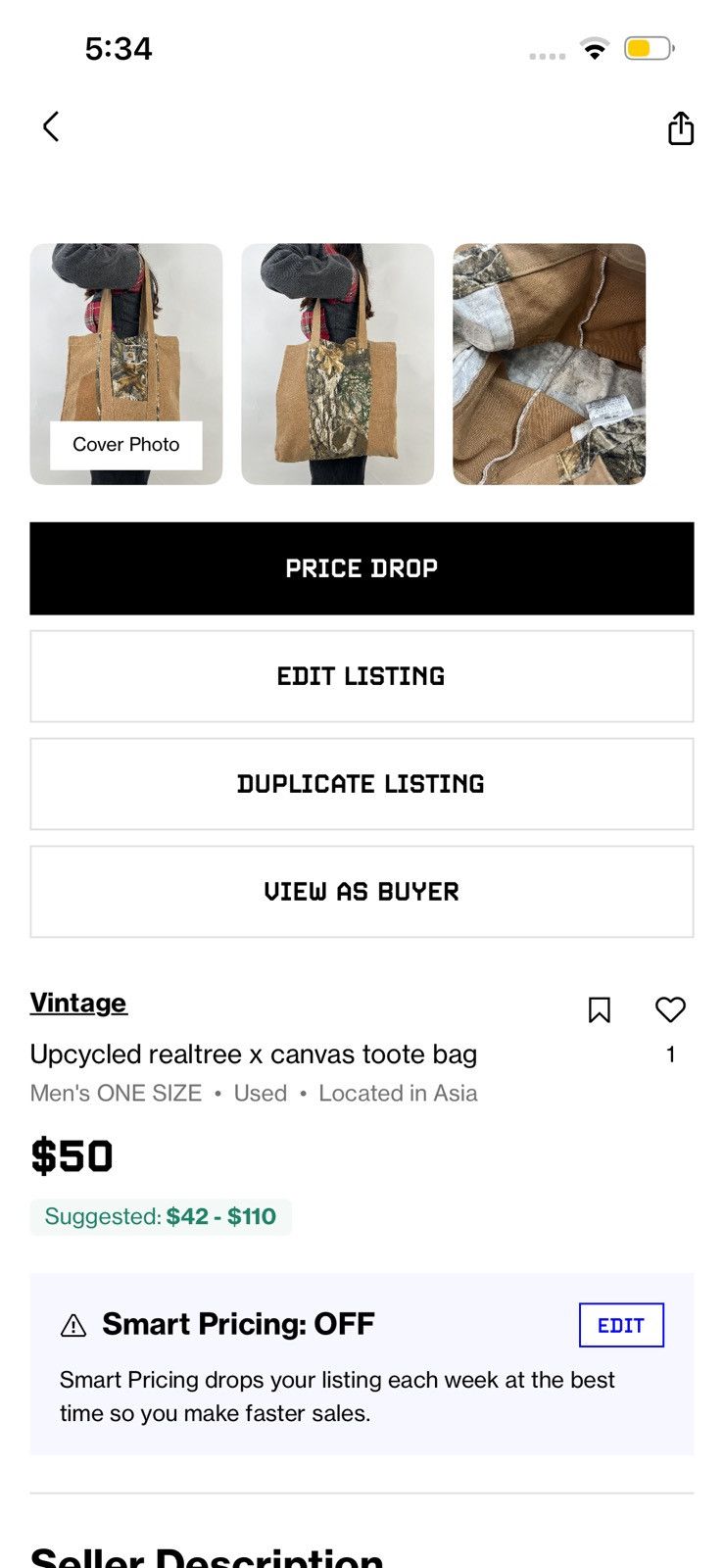 Carhartt Bundle of 2 upcycled bag and jacket Size US M / EU 48-50 / 2 - 2 Thumbnail