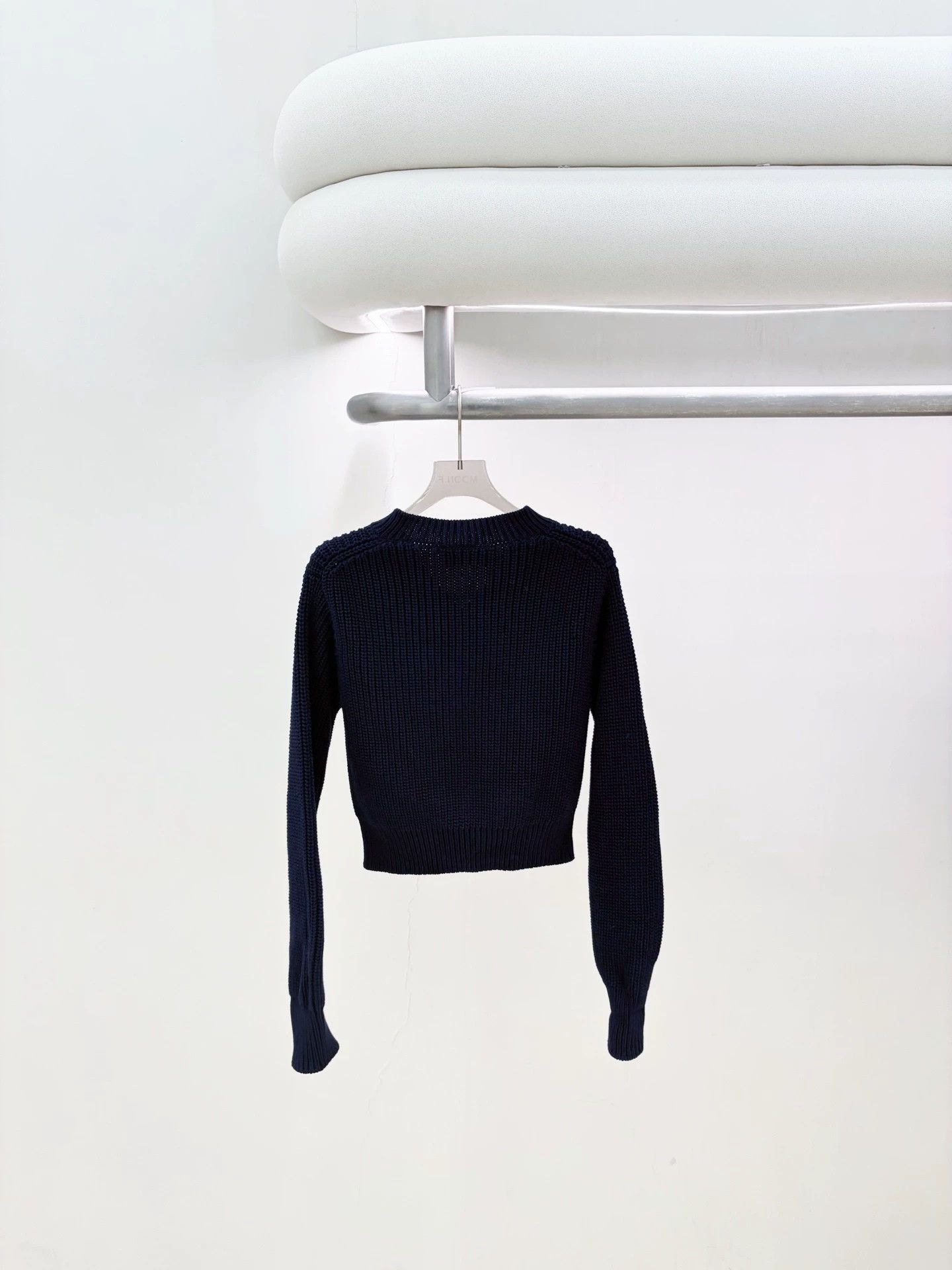 Prada Prada Navy V-neck Sweater 40 IT 99 New Size S / US 4 / IT 40 - 2 Thumbnail