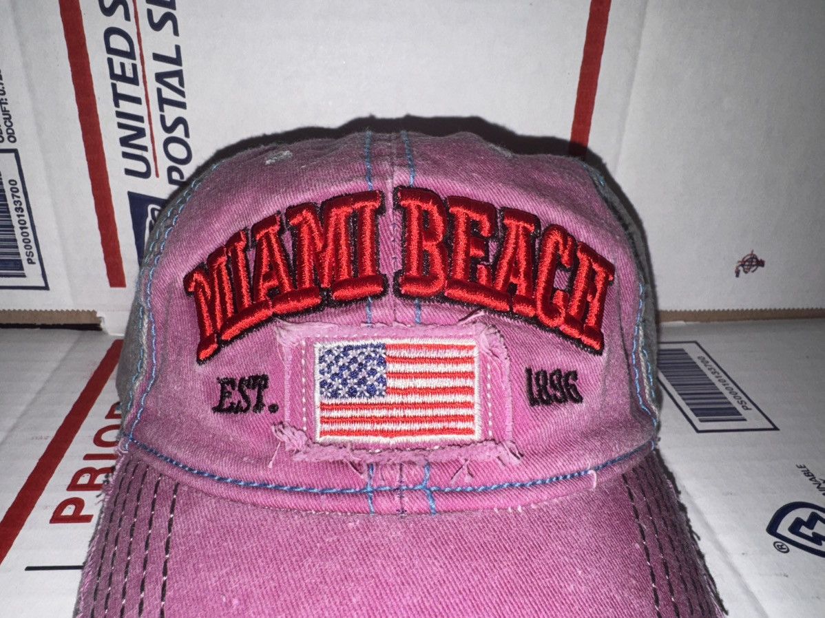 Lucky Brand Lucky seven 7 USA baseball cap dad hat Miami beach est. 1896 Size ONE SIZE - 2 Thumbnail