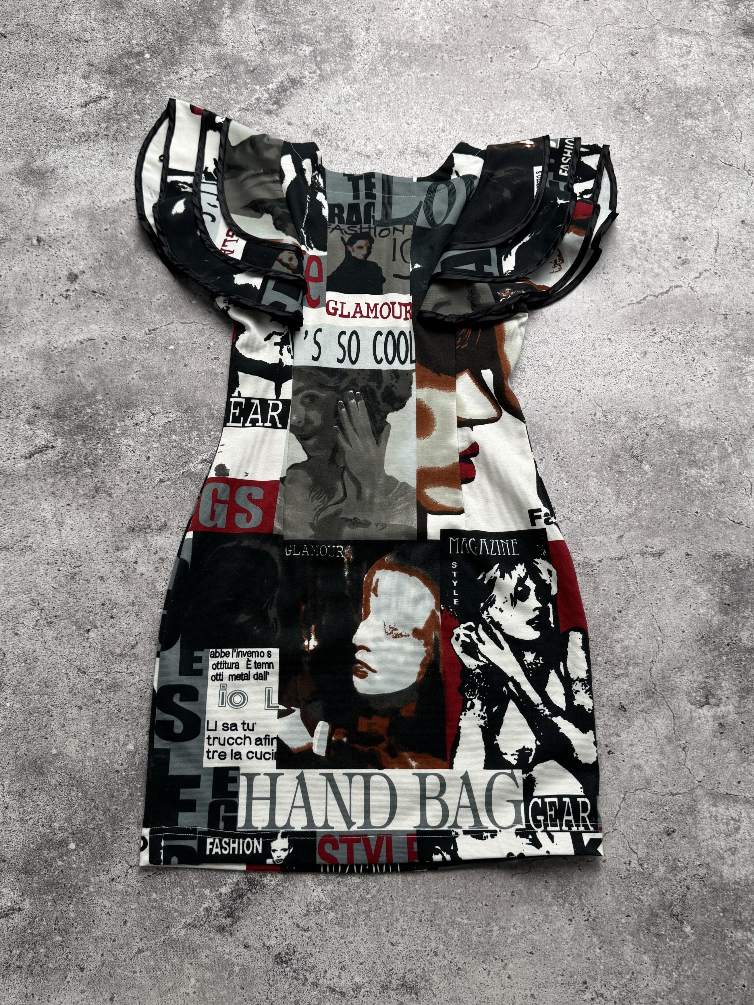 Vintage Vintage Printed Midi Dress C2(V492) Size S / US 4 / IT 40 - 7 Thumbnail