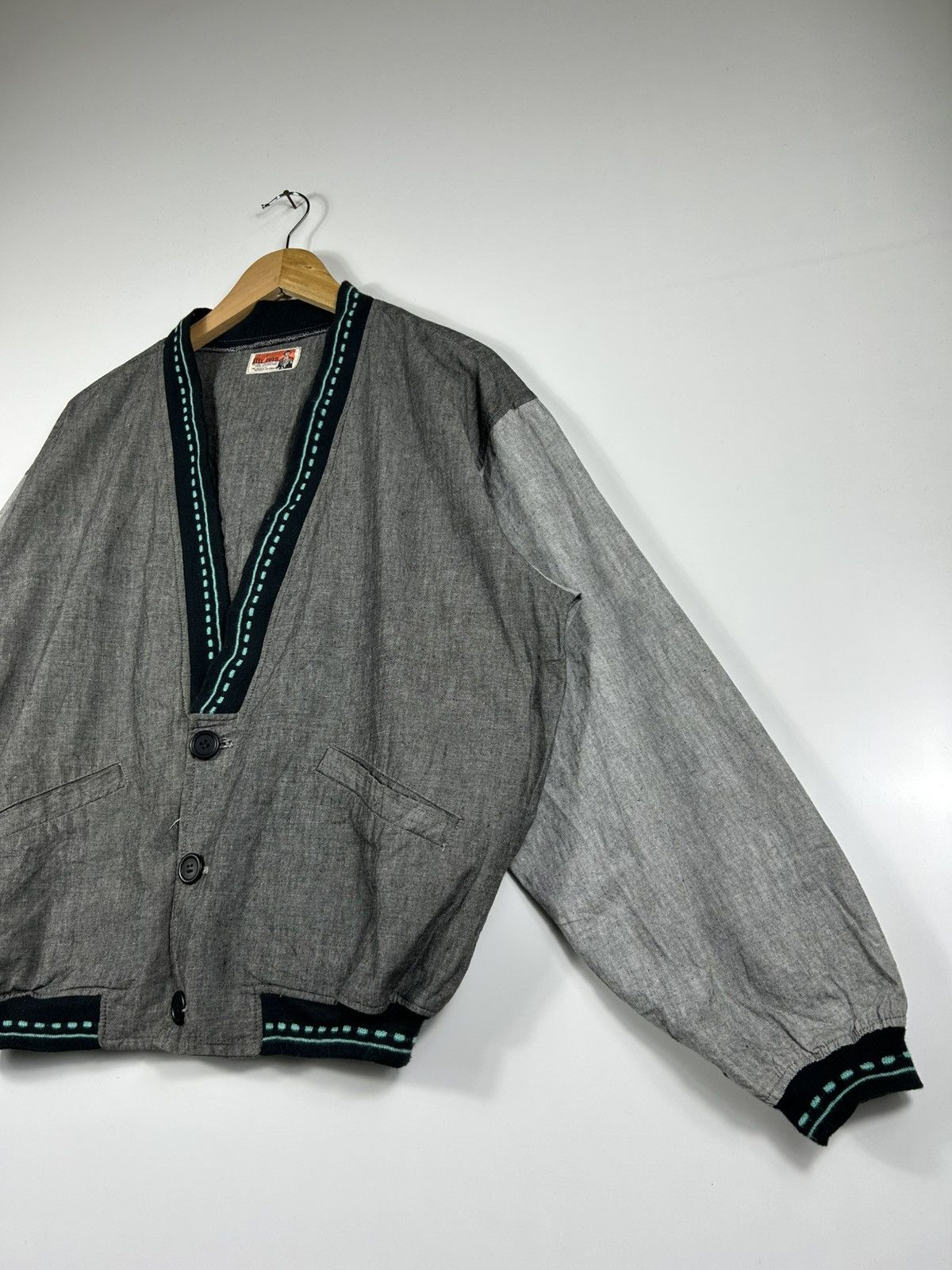 Japanese Brand × Vintage ⚡️Vintage Mr.Rois Button Bomber Jacket Size US M / EU 48-50 / 2 - 3 Thumbnail