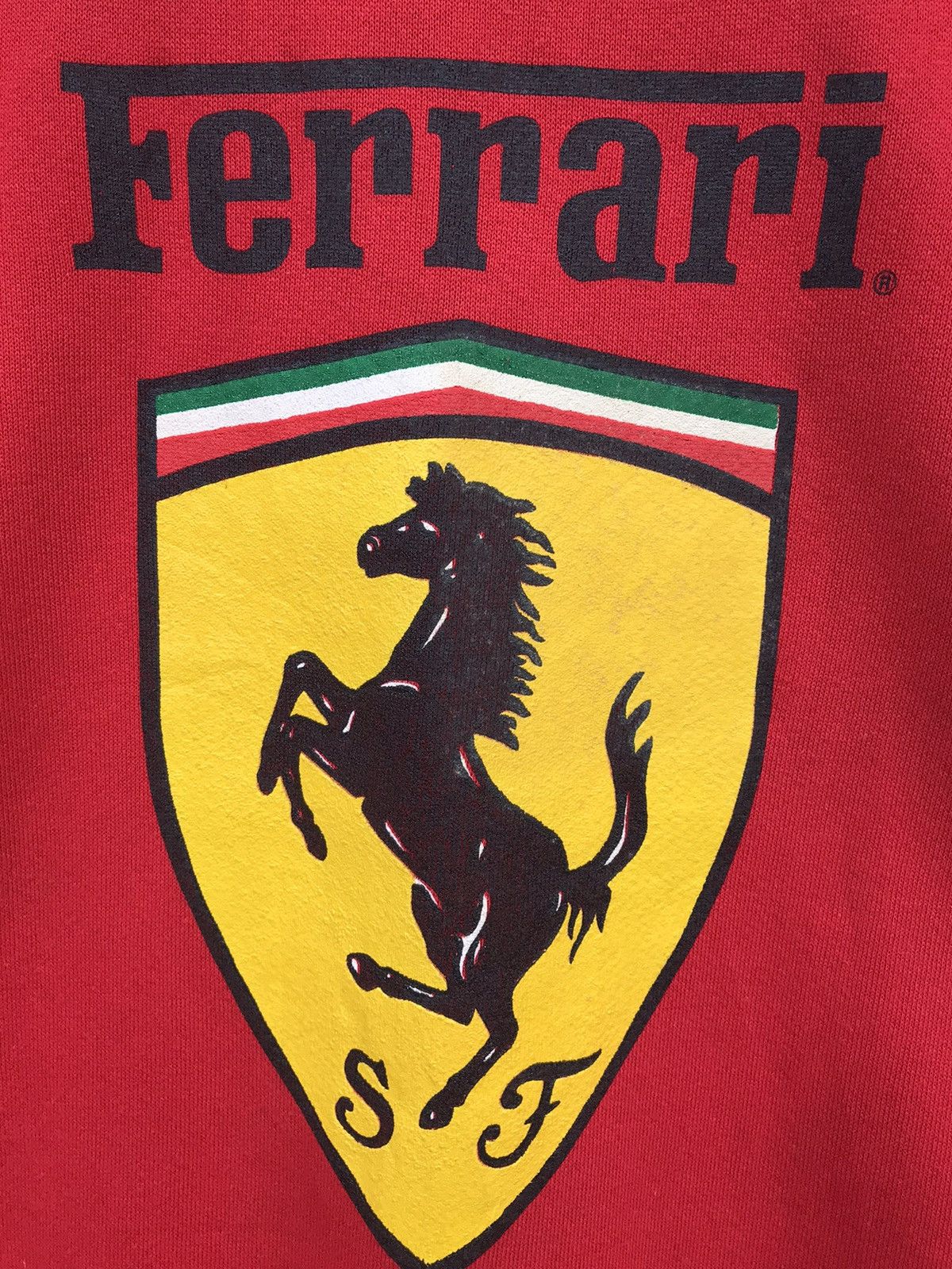 Vintage Vintage 90s ferrari printed logo sweatshirt Size US M / EU 48-50 / 2 - 3 Thumbnail