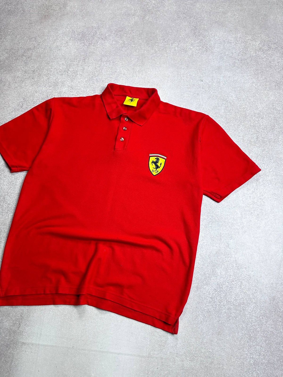 Ferrari Vintage 1996 Ferarri F-1 Racing Y2K Polo Shirt L Size US L / EU 52-54 / 3 - 2 Thumbnail