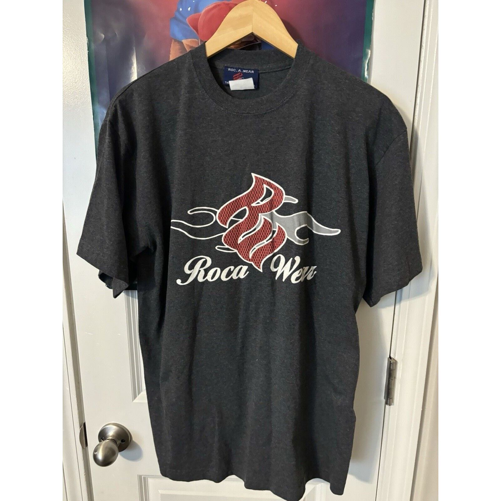 Rocawear vintage y2k roca wear hip hop 2000s grey T-shirt Sz L