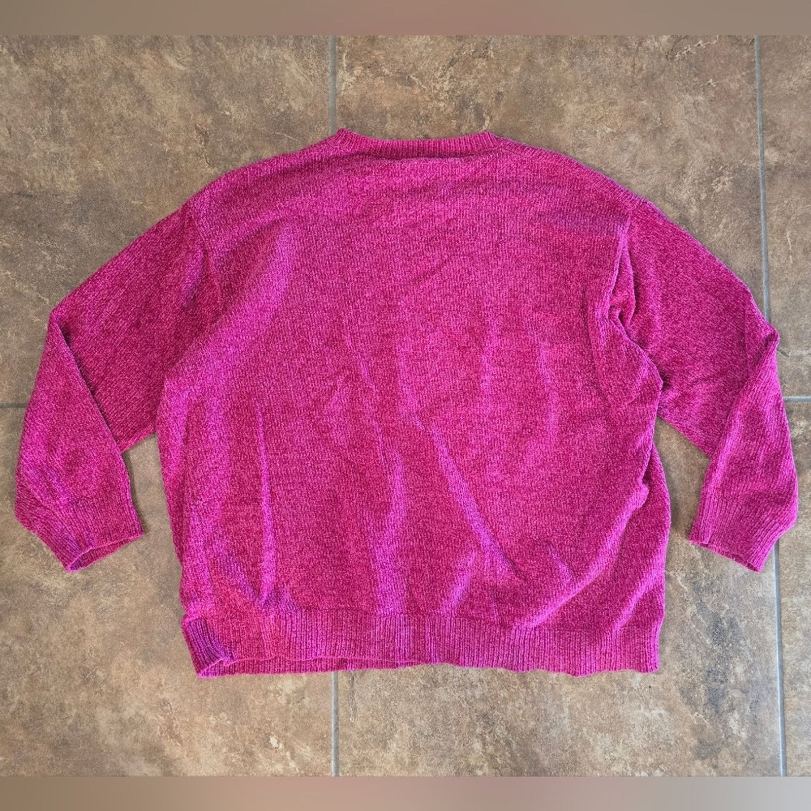 Other Pink | COCO & SHAY | Chenille Oversized Sweater Size XL / US 12-14 / IT 48-50 - 2 Thumbnail