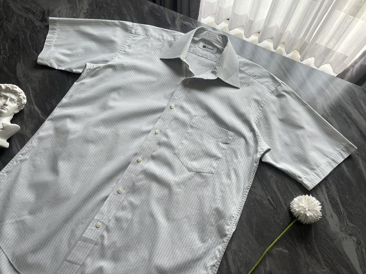 Issey Miyake Issey Miyake : Shirt Button Ups Stripe Pattern Thick Fabric Size US L / EU 52-54 / 3 - 1 Thumbnail