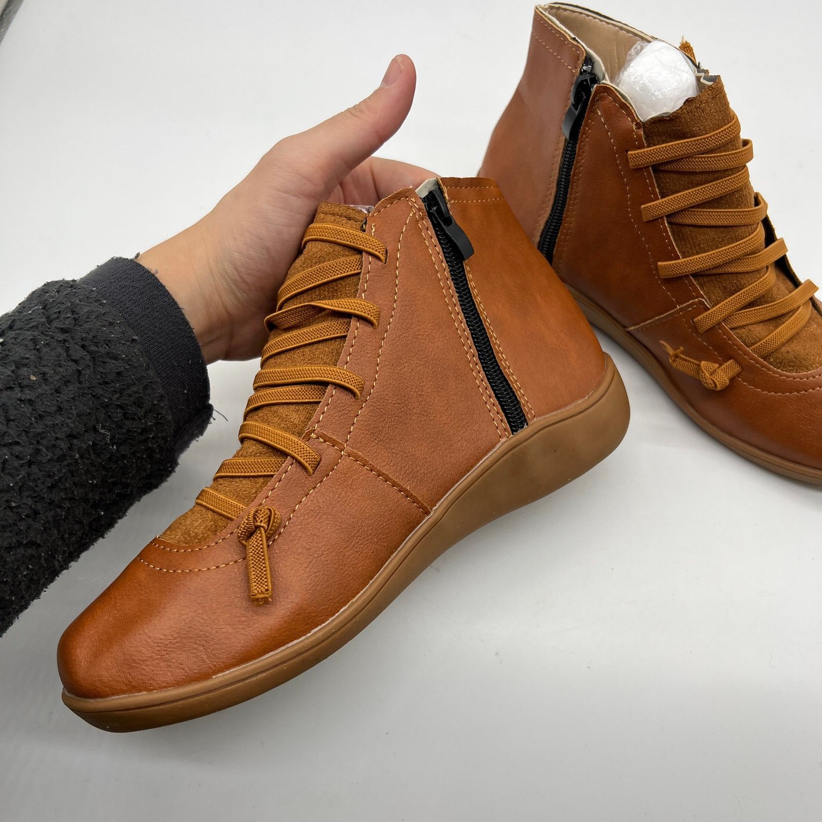 Other Ankle Boots Round Toe Casual Comfortable Lightweigh Size US 5 / IT 35 - 7 Thumbnail