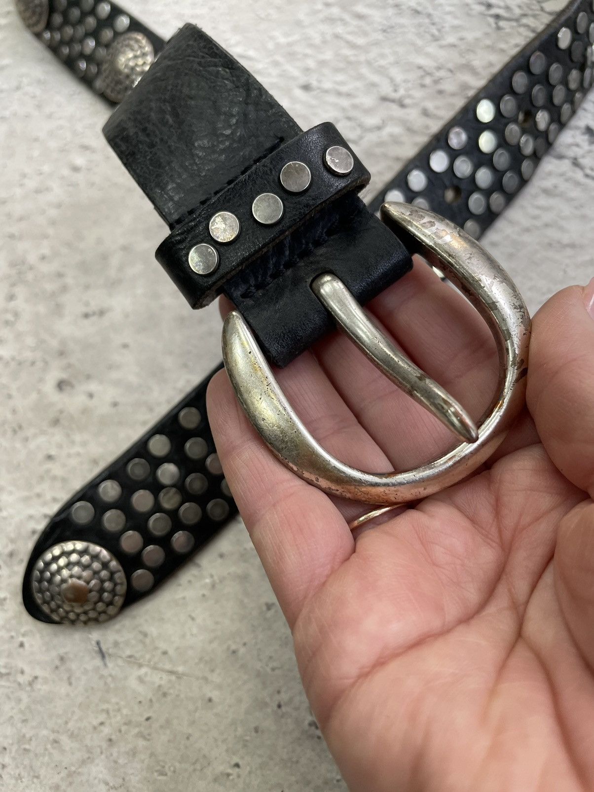 Hysteric Glamour × If Six Was Nine VINTAGE AVANT-GARDE GOTHIC LEATHER BELT RICK OWENS STYLE Size ONE SIZE - 6 Thumbnail