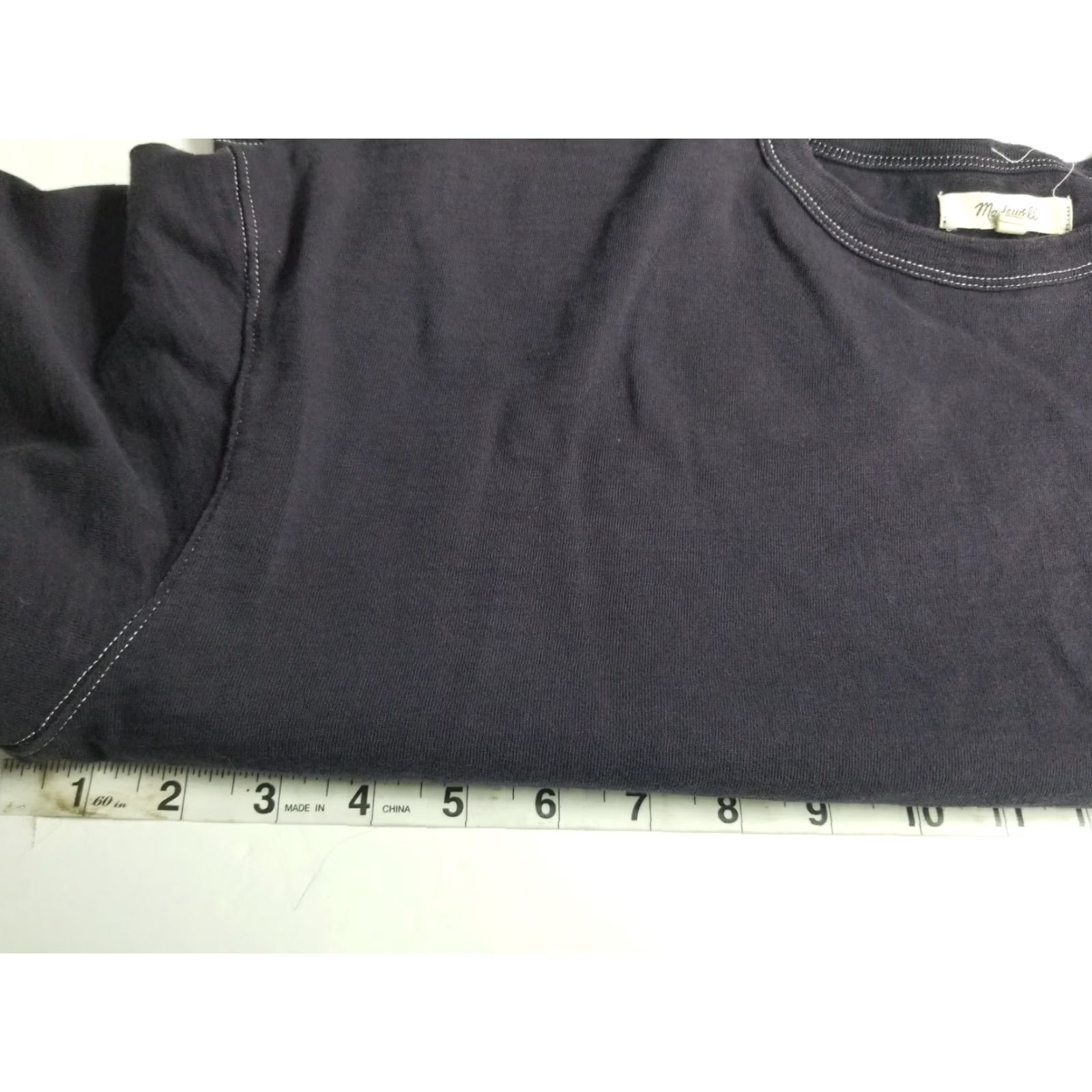 Madewell Madewell Short Sleeve Cropped T-Shirt Black Small Women Size S Flaws See Pic Size S / US 4 / IT 40 - 3 Thumbnail