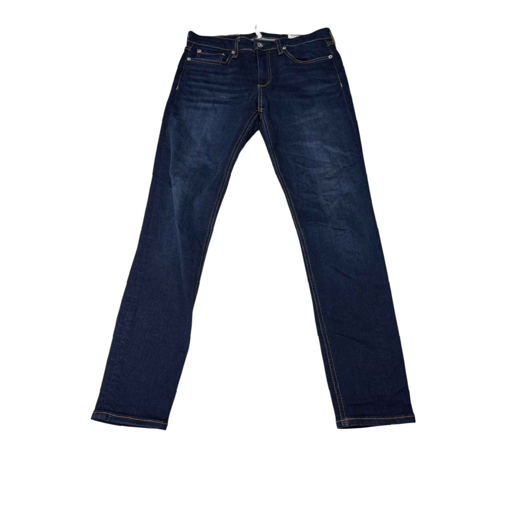Rag & Bone Rag & Bone Cate Mid-Rise Ankle Skinny Jeans Carmen Dark Wash 27x27 Women Blue Denim 5-Pocket Logo Stretch Slim Crop Spring Summer Fall Winter Size 27" / US 4 / IT 40 - 2 Thumbnail