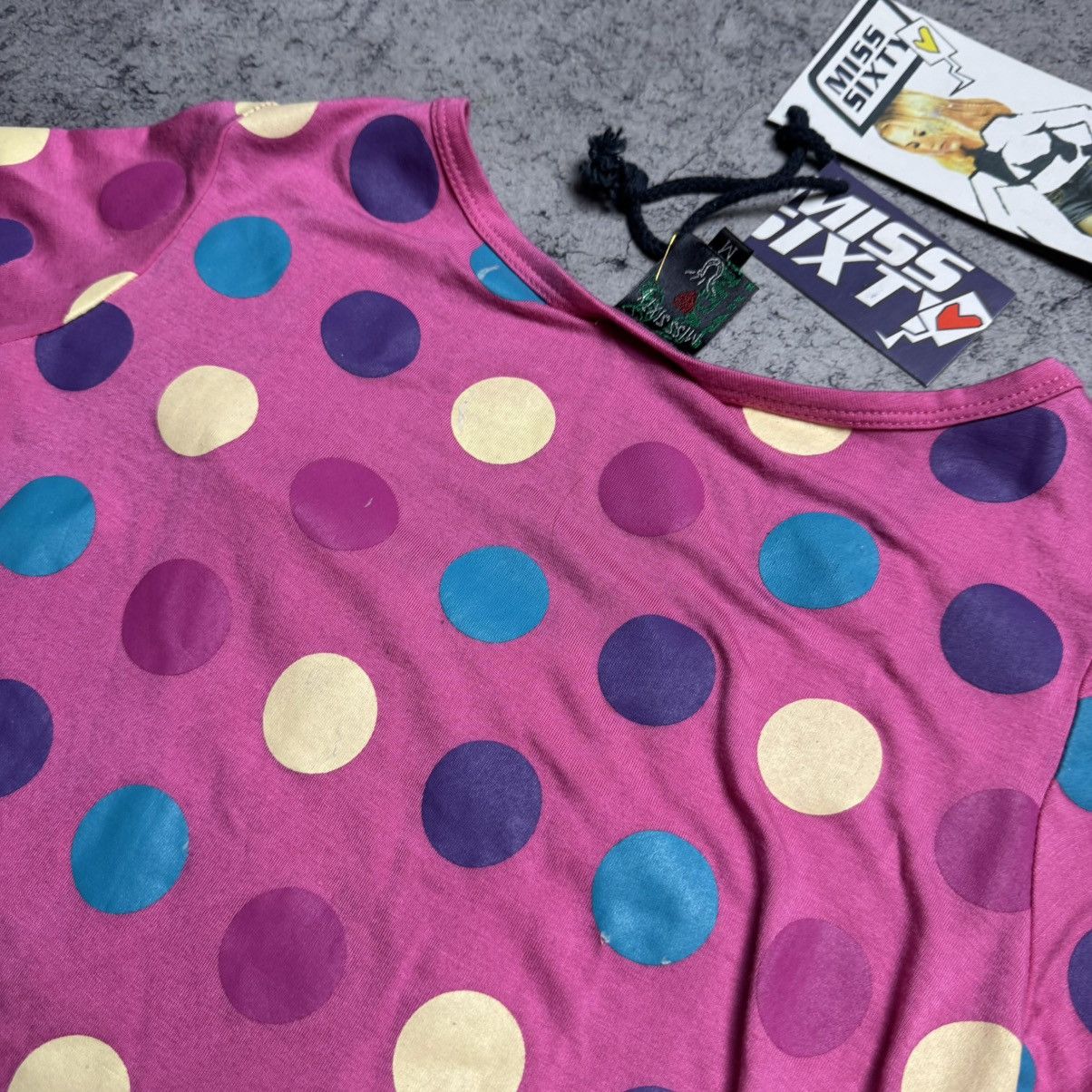 Miss Sixty NEW Miss Sixty Vintage T-Shirt Size M / US 6-8 / IT 42-44 - 6 Thumbnail