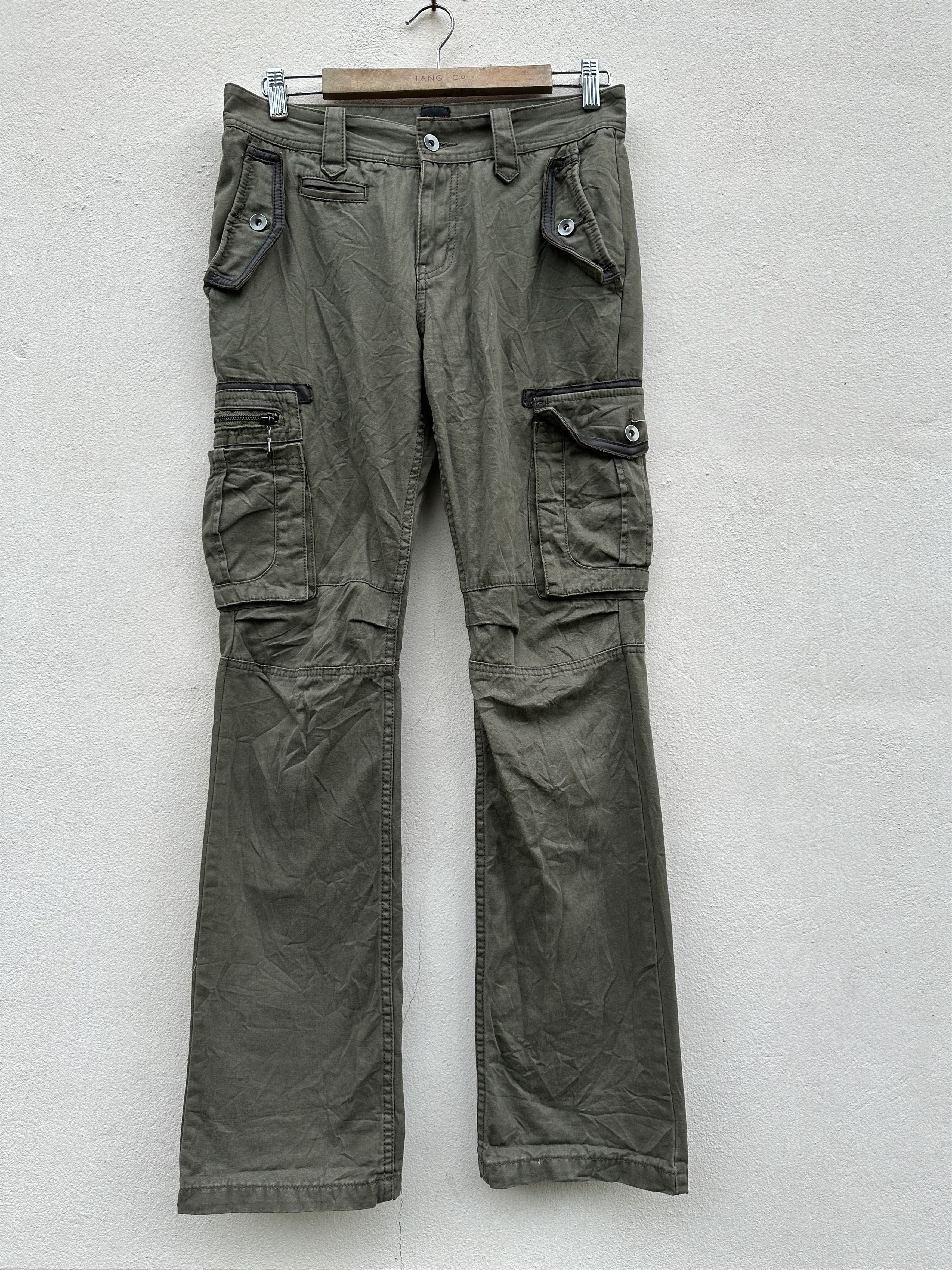 パンツ 00s archive jack rose cargo pants coated Japanese Brand Slim Cargo Jackrose Military Multipockets 1