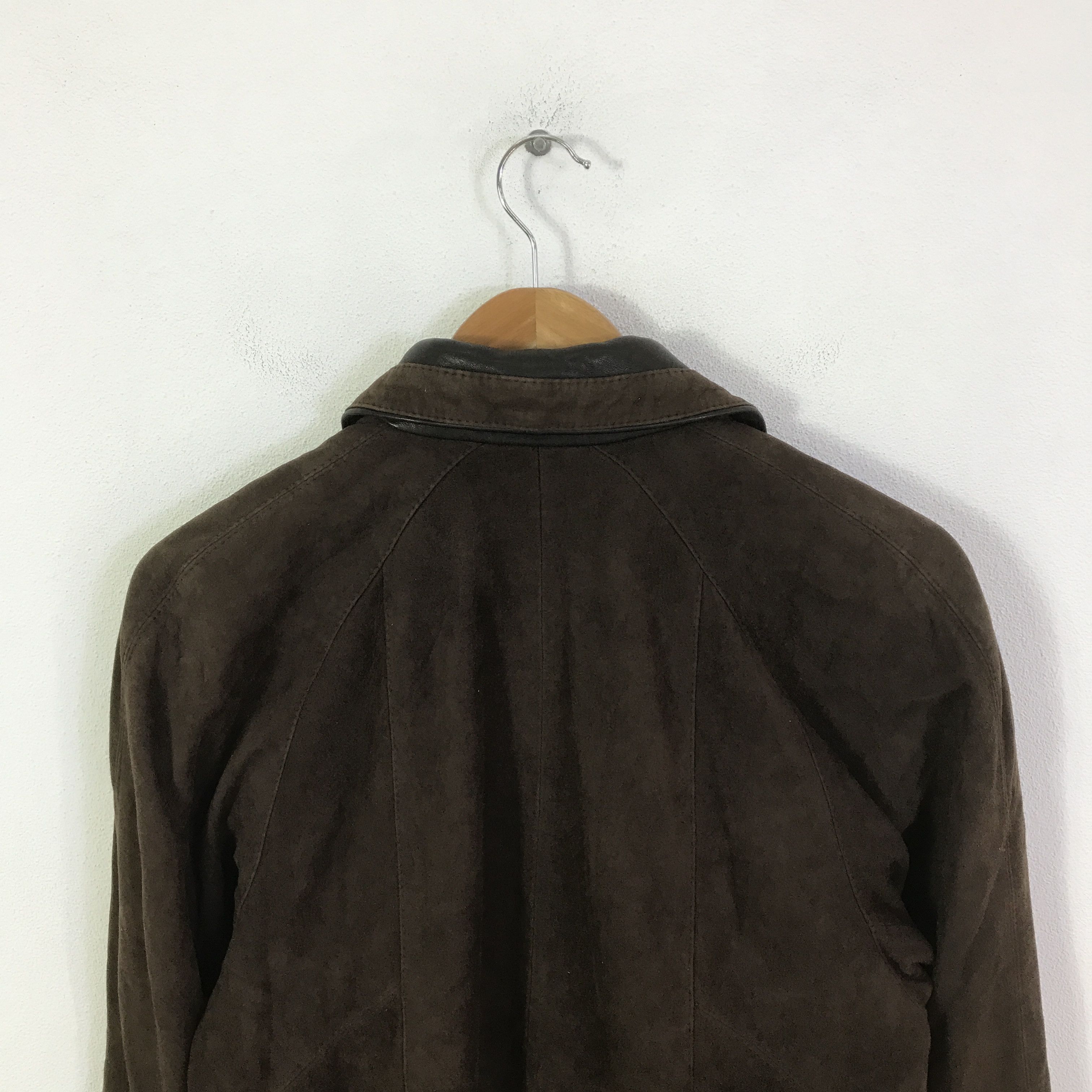 Vintage caroline moore leather button jacket K114B21 Size US L / EU 52-54 / 3 - 4 Thumbnail