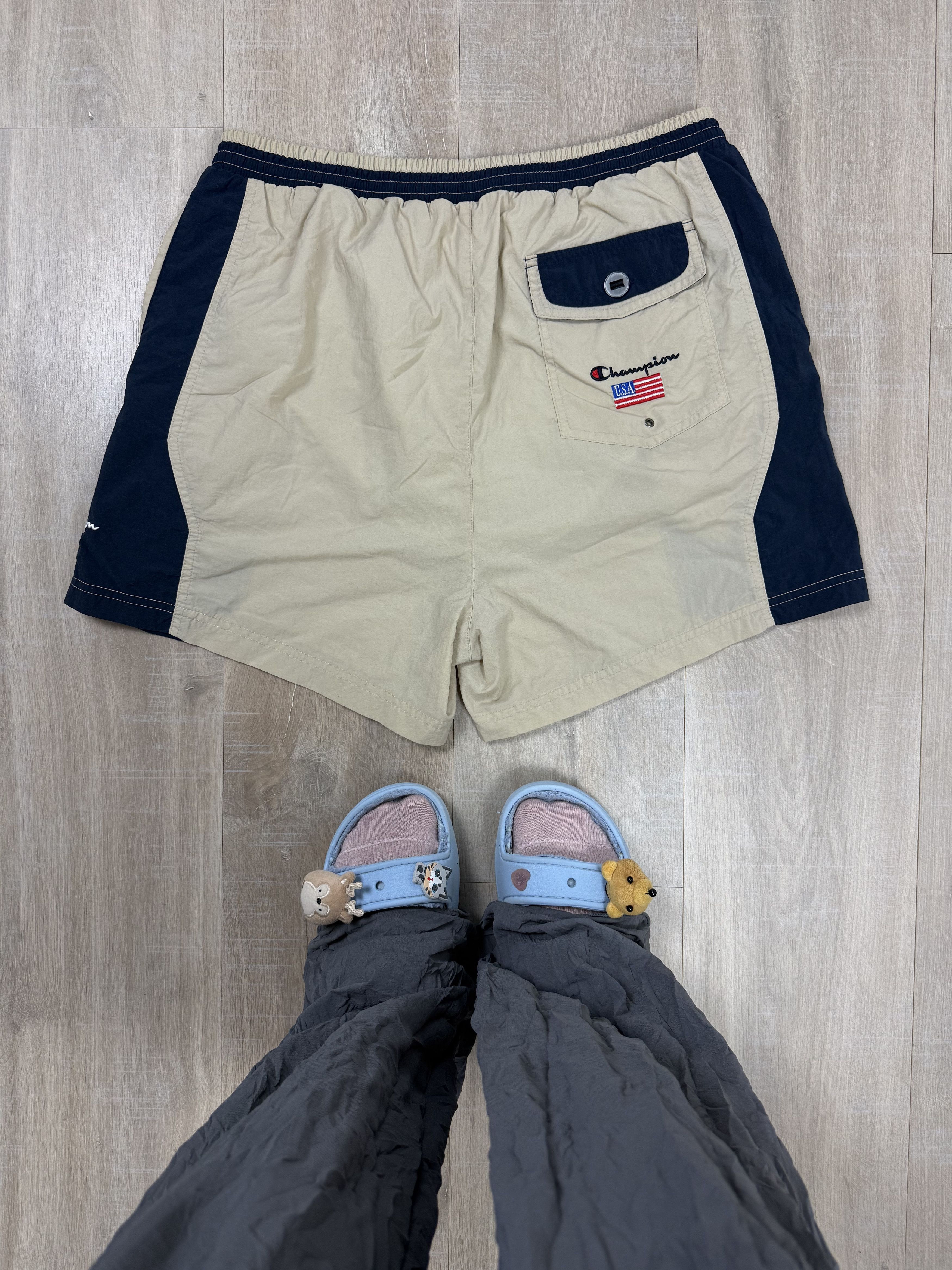 Champion Vintage 90s Champion USA Swimming Shorts Size US 38 / EU 54 - 5 Thumbnail