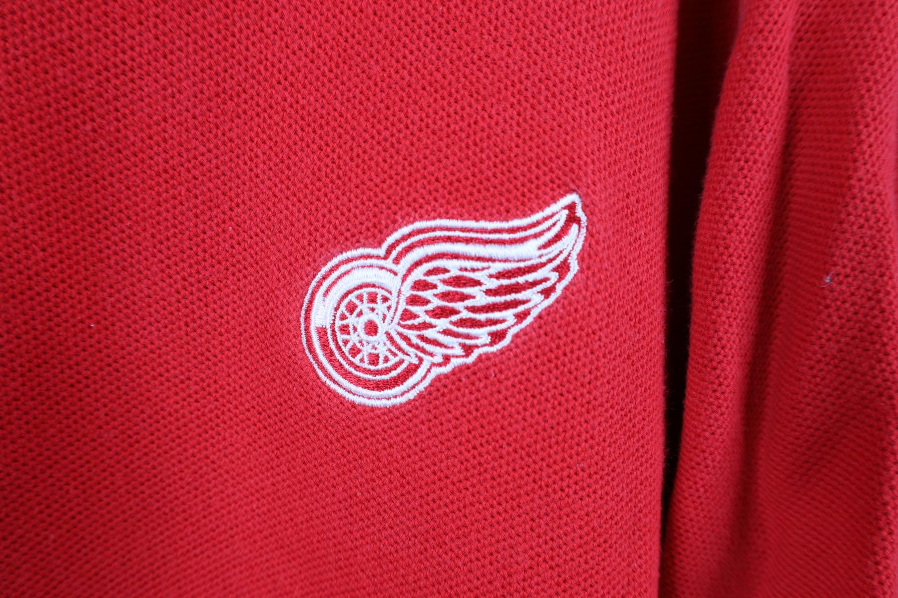 Starter Vintage 90s Starter Detroit Red Wings Hockey Golf Polo Shirt Size US L / EU 52-54 / 3 - 5 Thumbnail