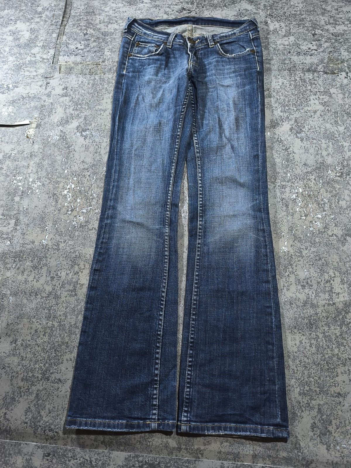 Mustang vtg mustang thight bootcut slim distressed grunge y2k Size 28" / US 6 / IT 42 - 4 Thumbnail