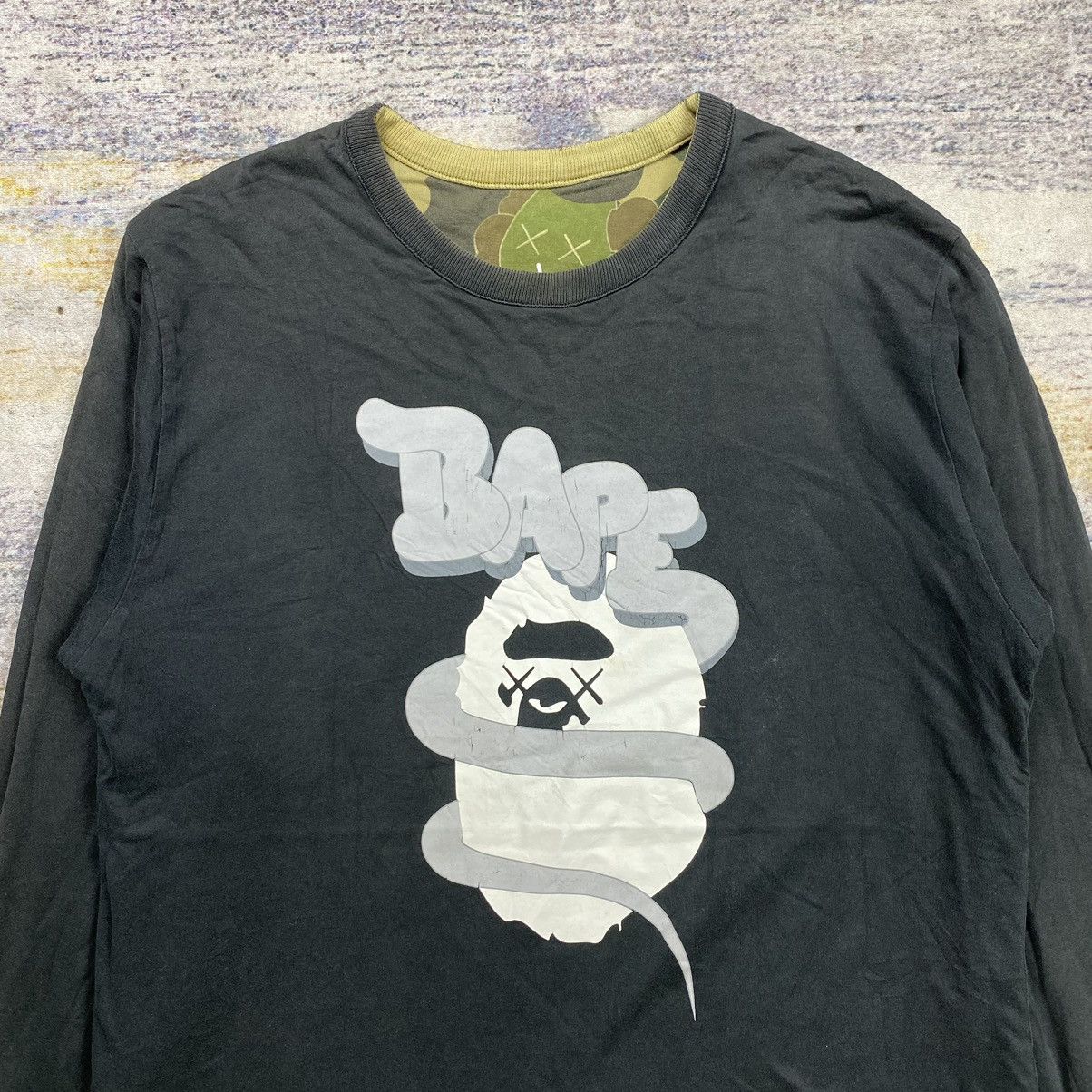 Bape × Kaws × Nigo bape x kaws reversible long sleeve Size US M / EU 48-50 / 2 - 4 Thumbnail