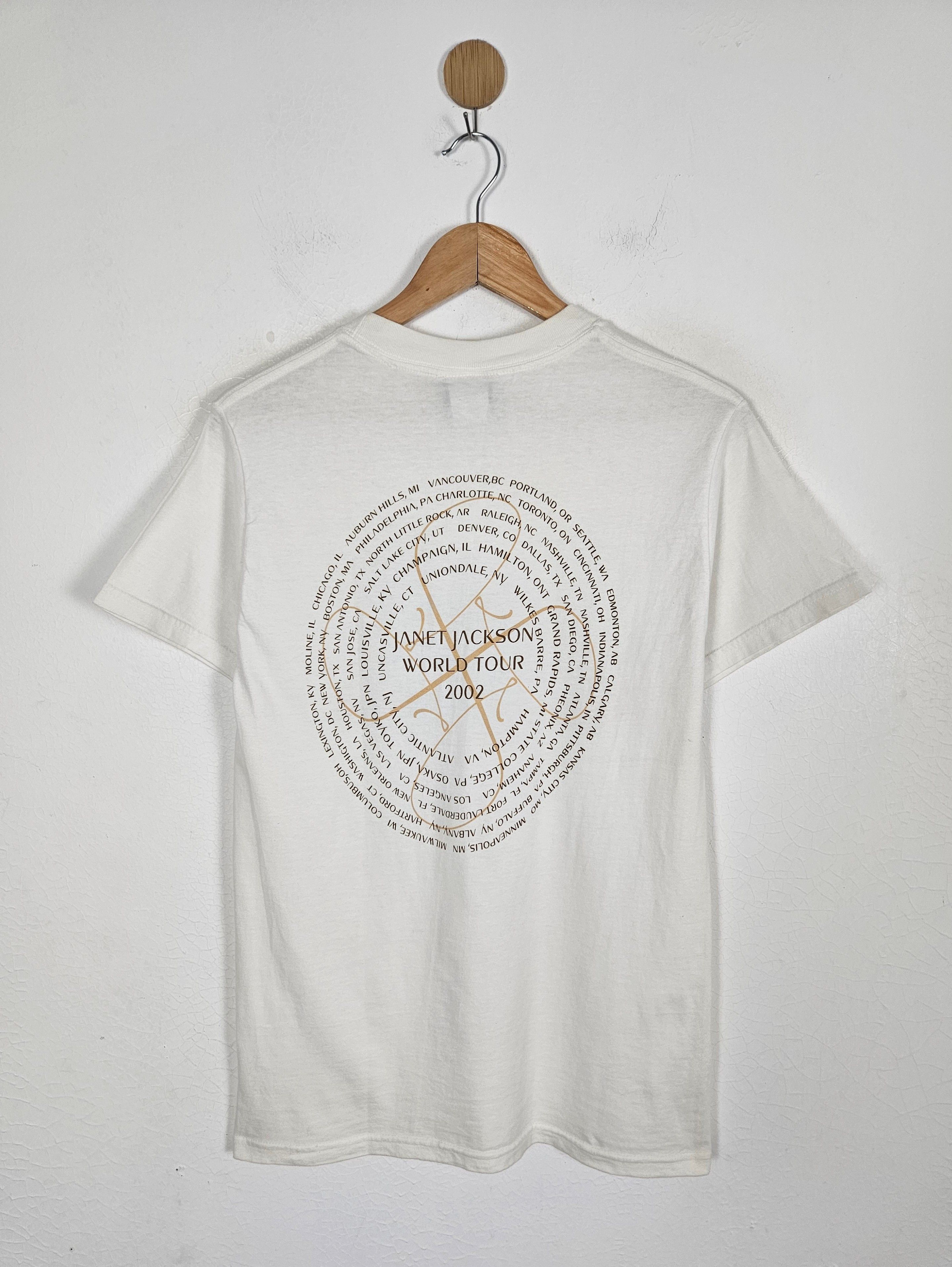 Band Tees Vintage 2001 Janet Jackson All For You World Tour Shirt Size US S / EU 44-46 / 1 - 2 Thumbnail