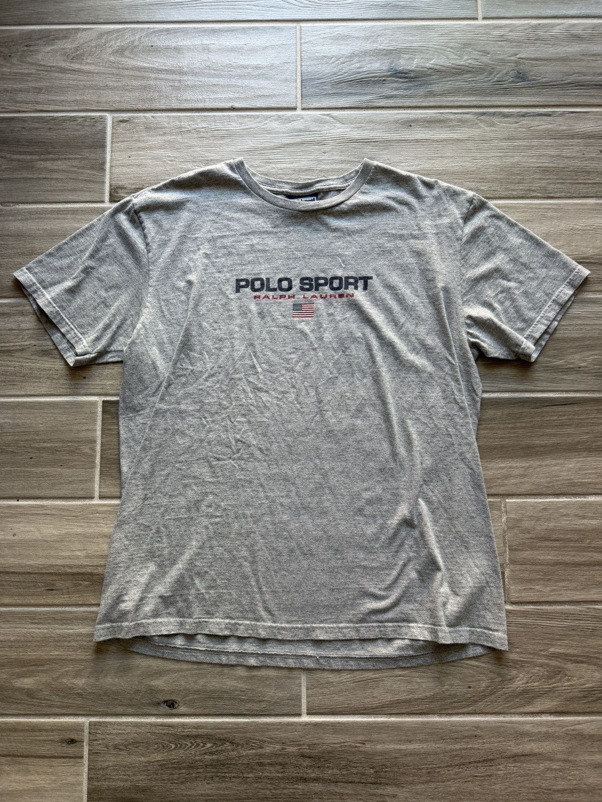 Vintage Polo Sport Ralph Lauren T-Shirt Sz Large Gently Used
