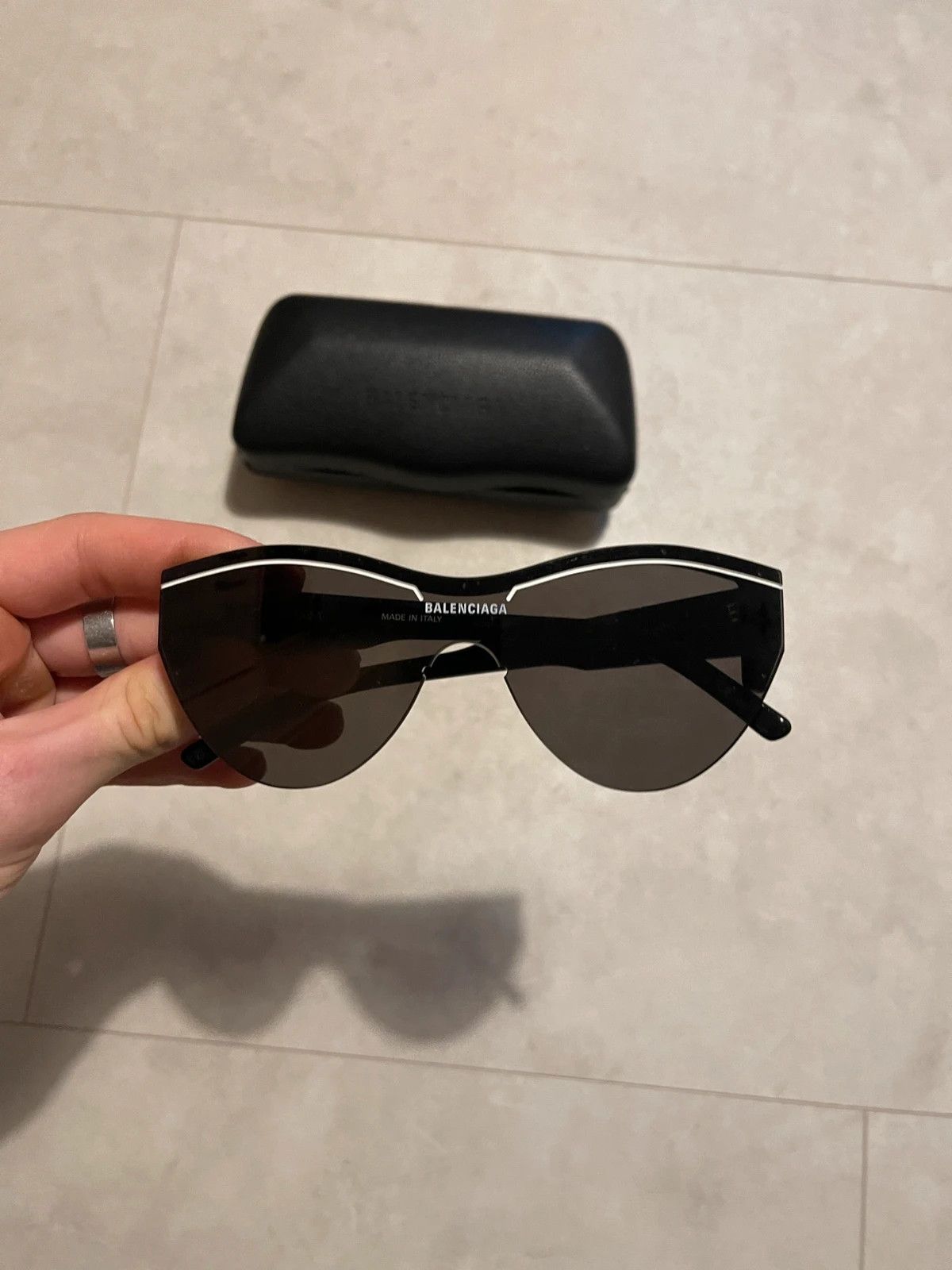 Balenciaga Balenciaga Ski CAT Sunglasses Size ONE SIZE - 2 Thumbnail
