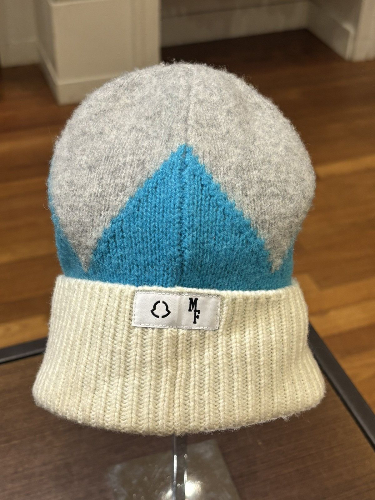 Moncler Moncler Fragment Beanie Blue Size ONE SIZE - 4 Thumbnail