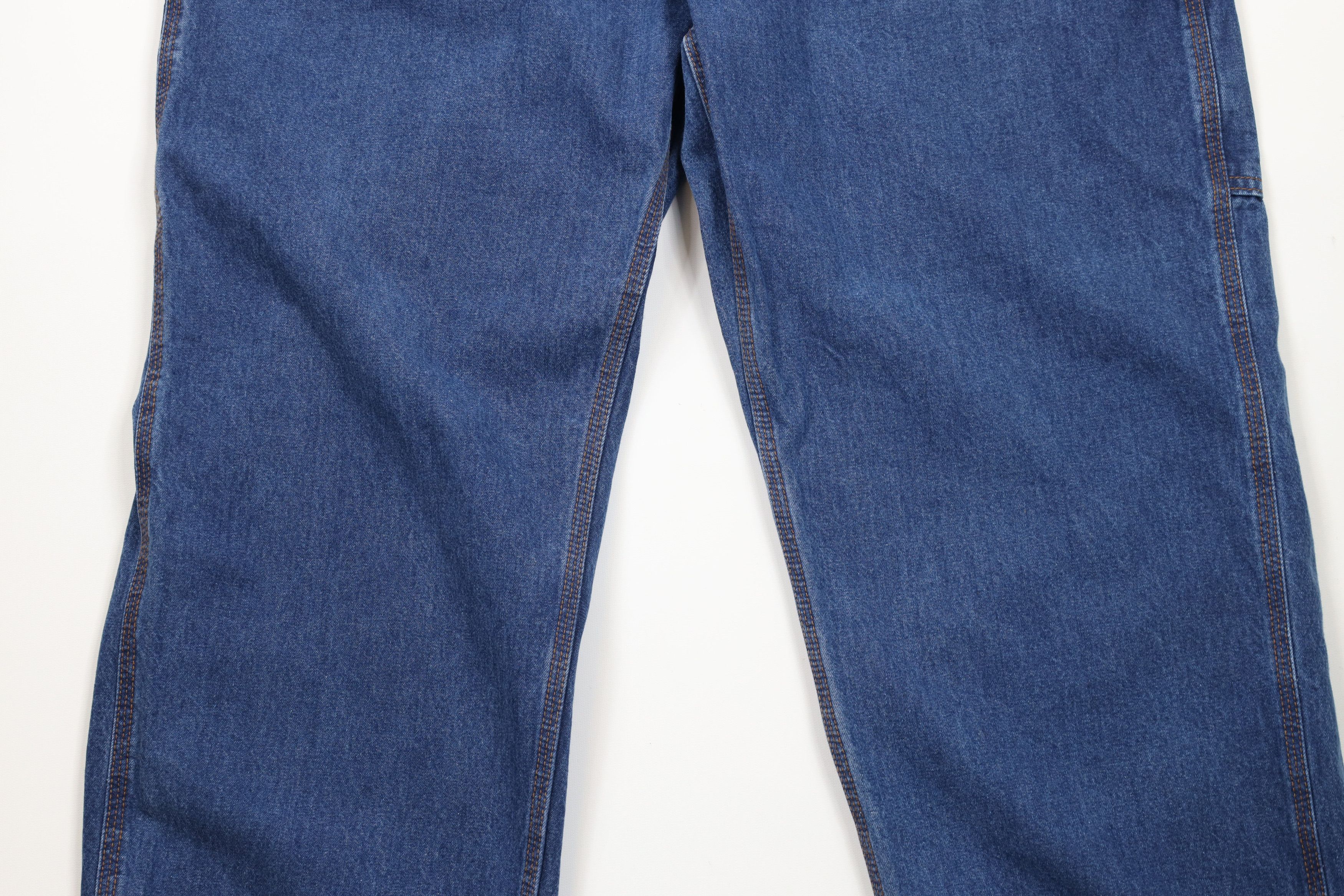 Carhartt × Vintage Vintage Y2K Carhartt FR Wide Leg Dungaree Jeans Blue Size US 38 / EU 54 - 3 Thumbnail
