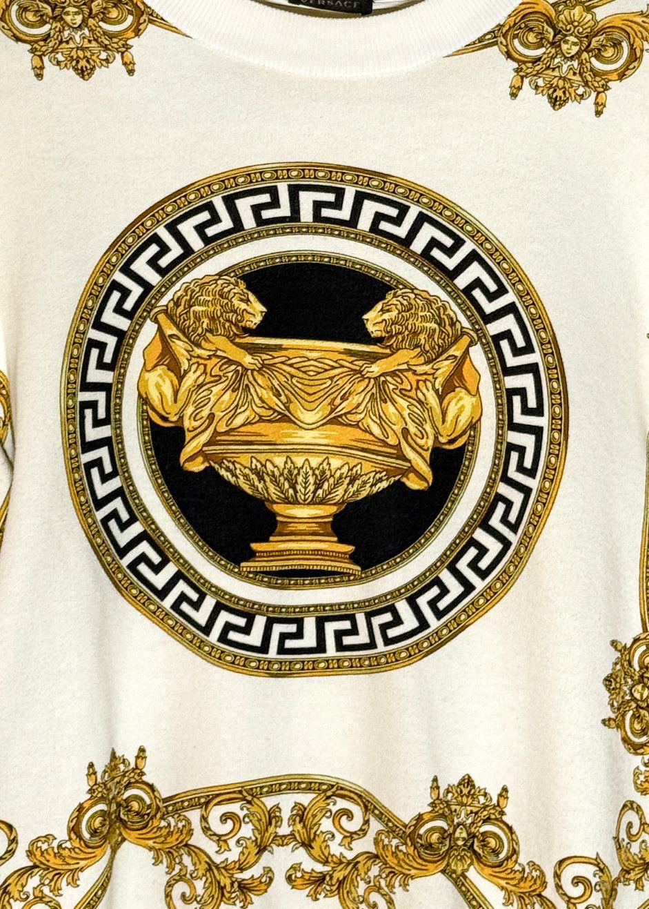 Versace Versace Coupe Des Dieux Ivory Sweatshirt Size M / US 6-8 / IT 42-44 - 5 Thumbnail